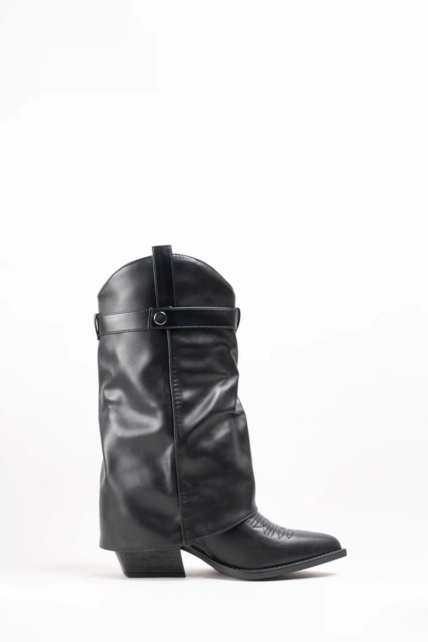 Botas cowboy estilo pantalón mujer con tacón gordo