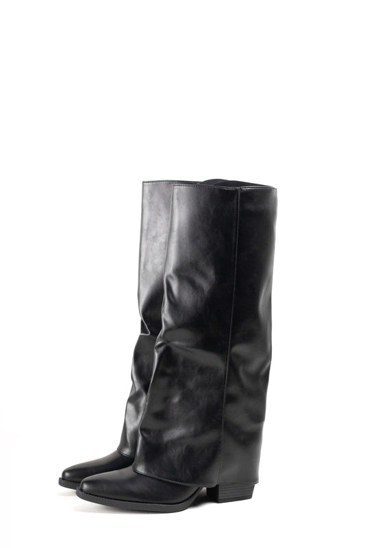 Botas estilo pantalón con tacón medio