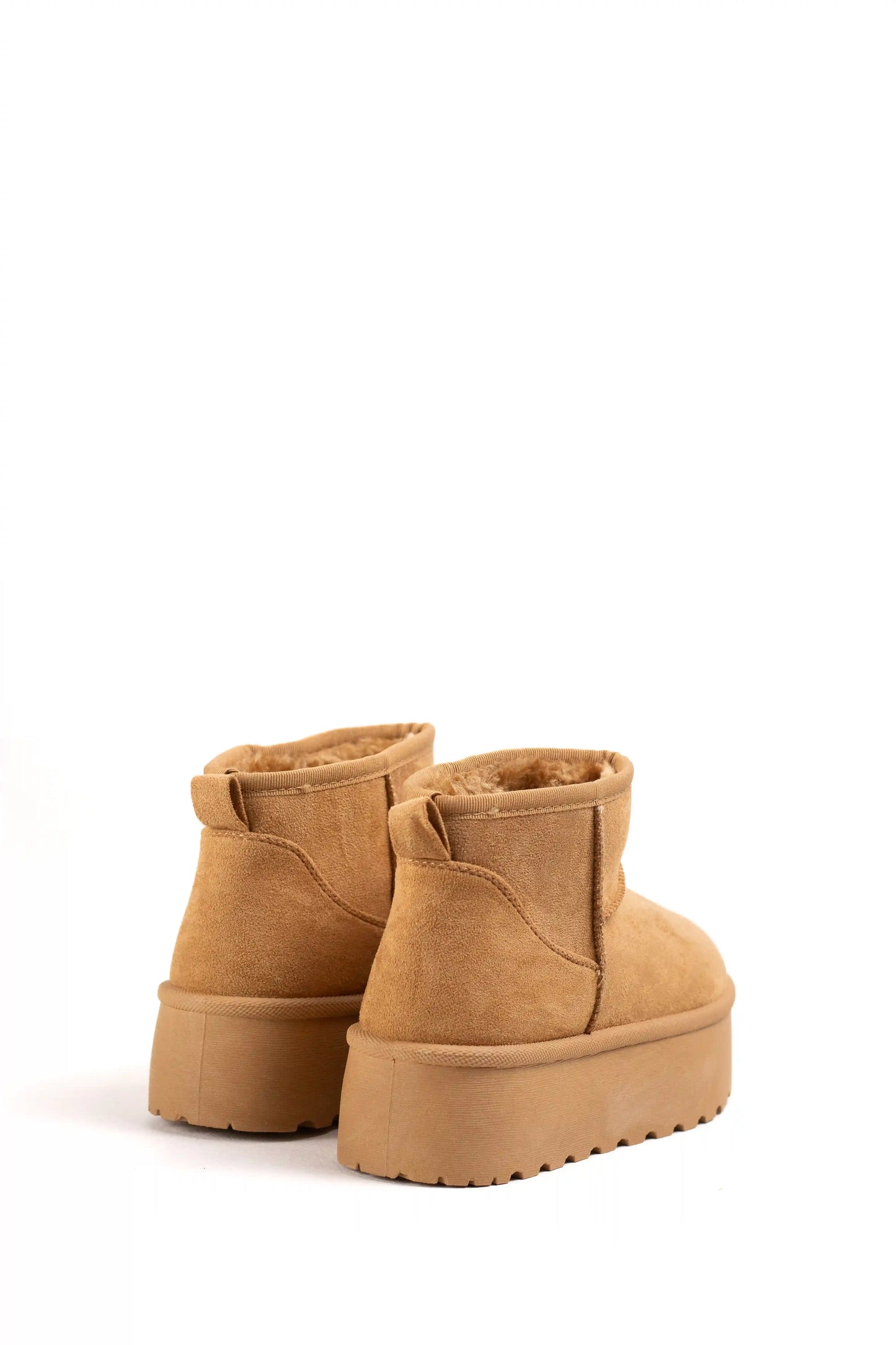 Botines nieve mujer con plataforma en color camel