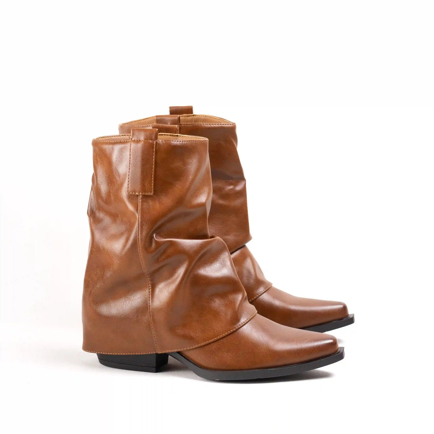 Botines estilo pantalón mujer con tacón medio