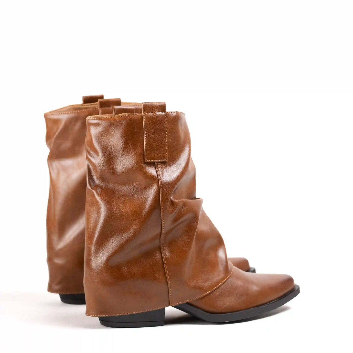 Botines estilo pantalón mujer con tacón medio