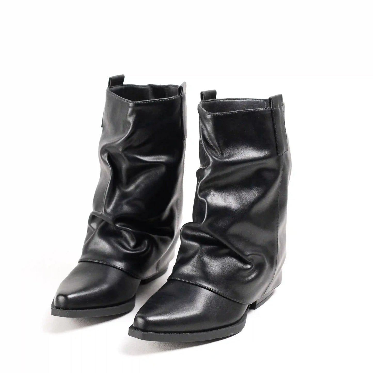 Botines estilo pantalón mujer con tacón medio