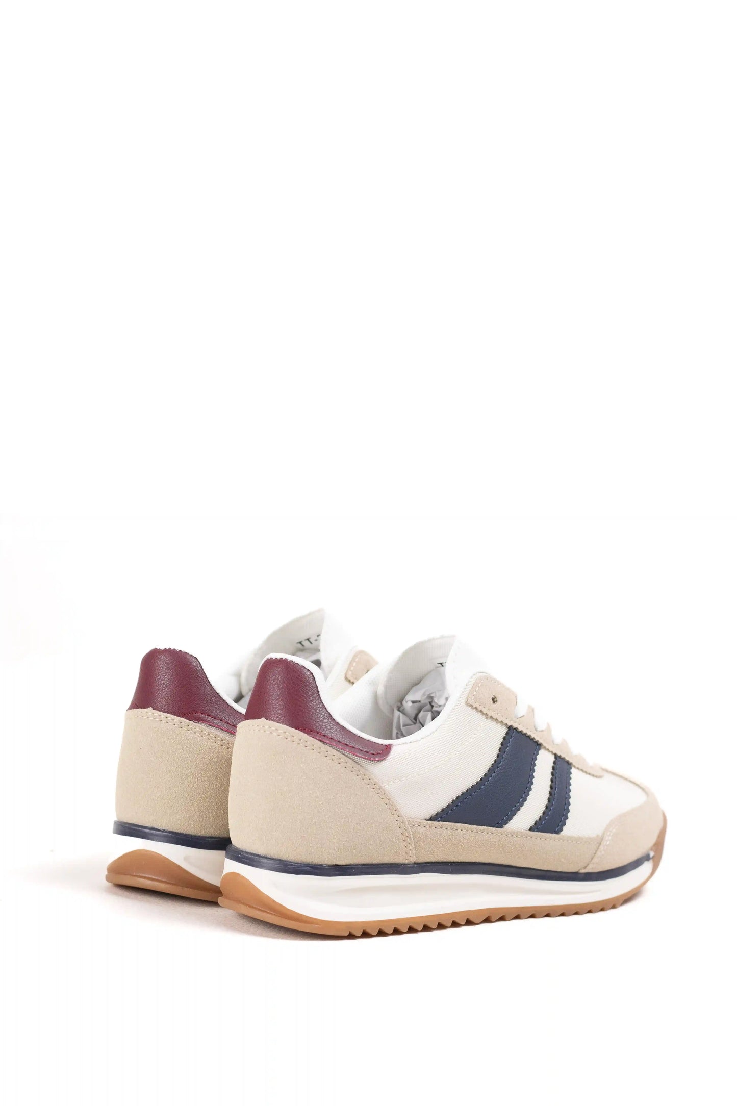 Zapatillas deportivas retro estilo 70s con suela dentada