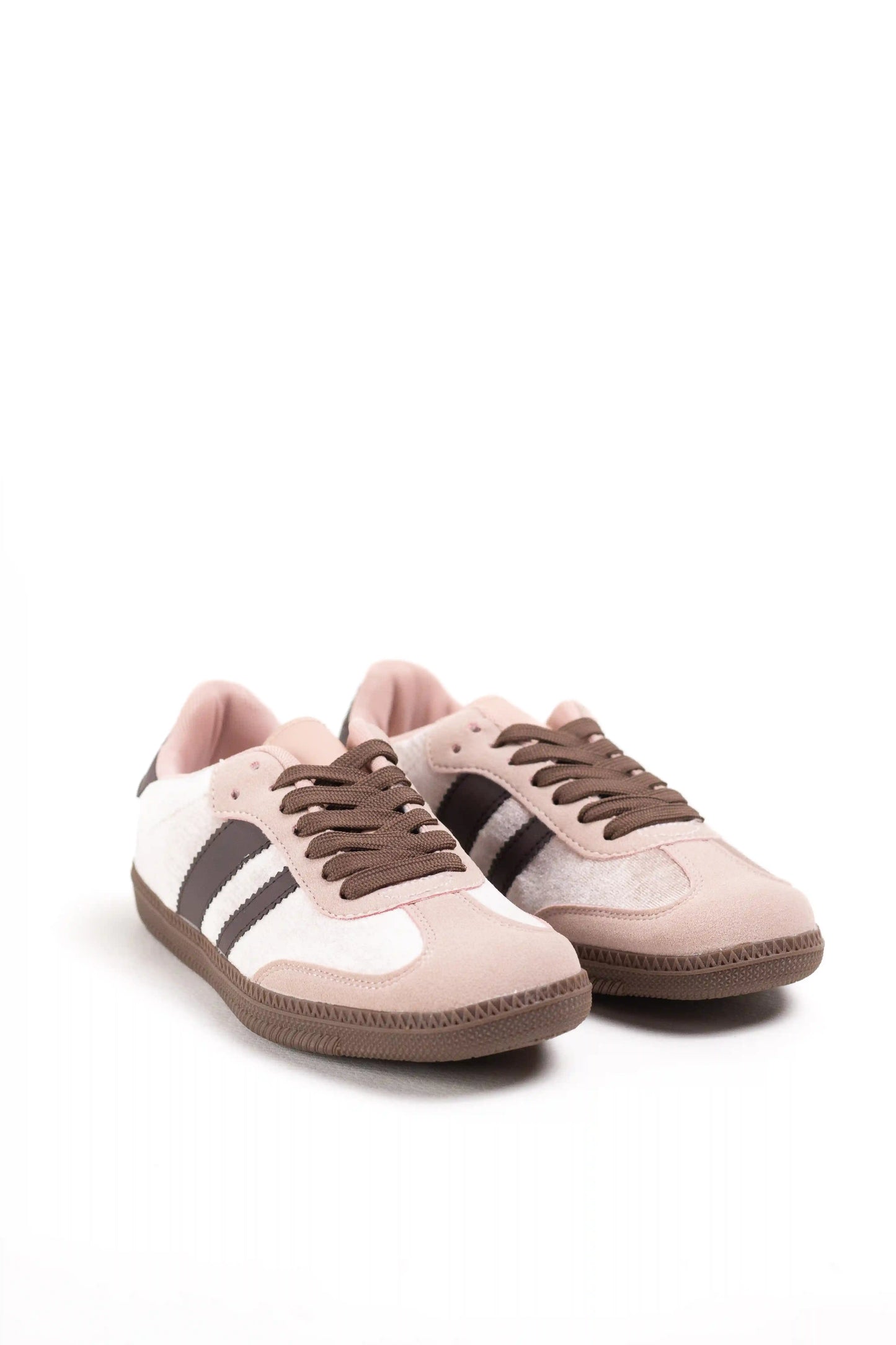 zapatillas estilo retro detalle terciopelo con suela antideslizante Pink 39