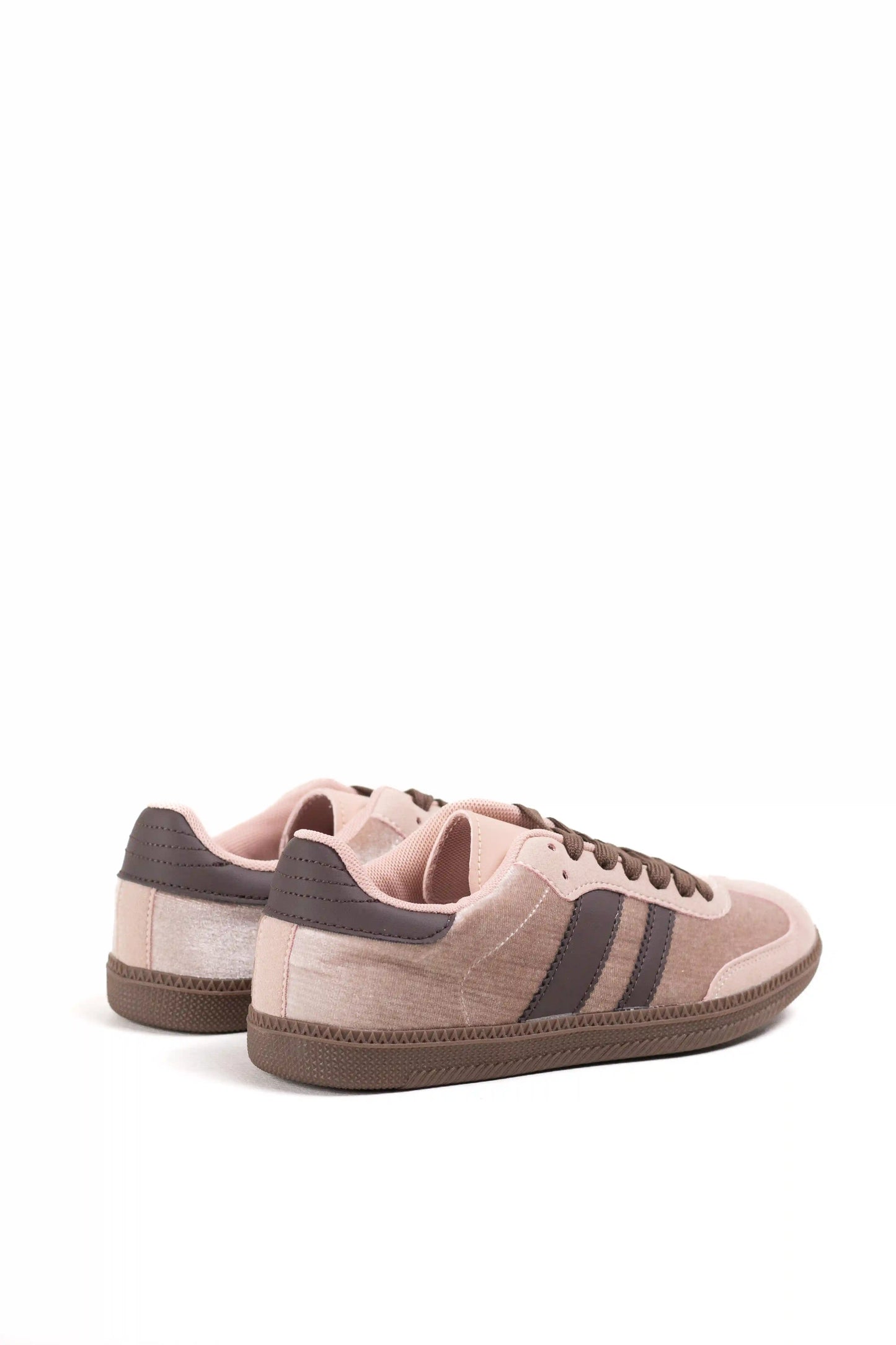 zapatillas estilo retro detalle terciopelo con suela antideslizante Pink 37
