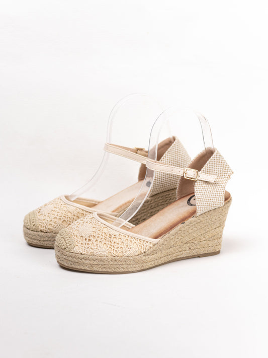 alpargatas cuna alta diseno crochet Beige 36