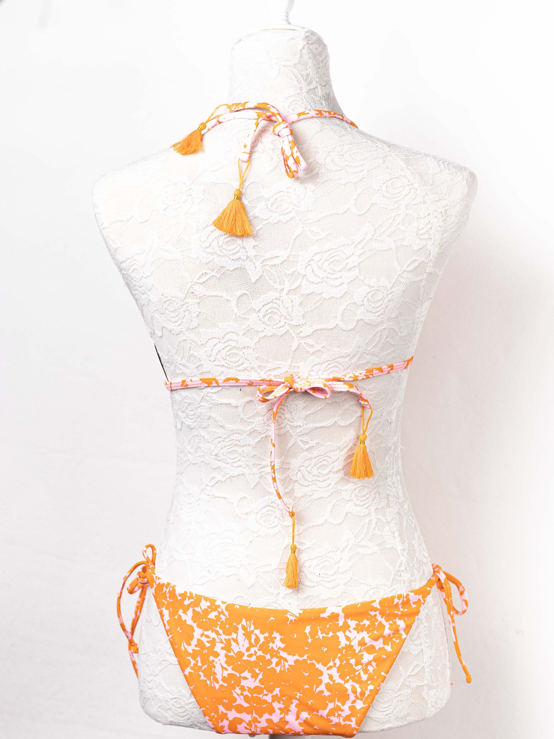 bikini estampado floral Naranja 40