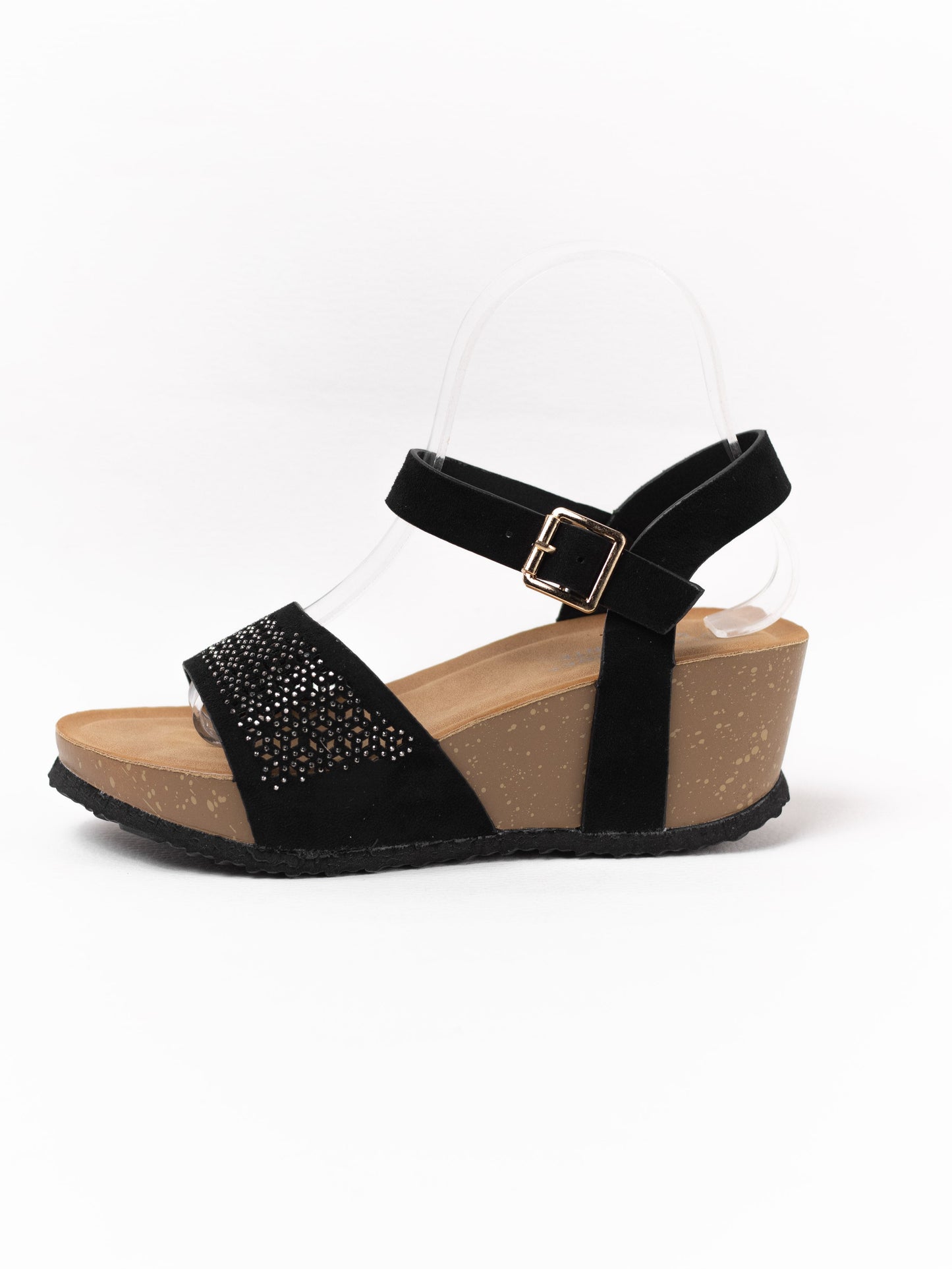 sandalias con cunas suela corcho 1 Negro 38