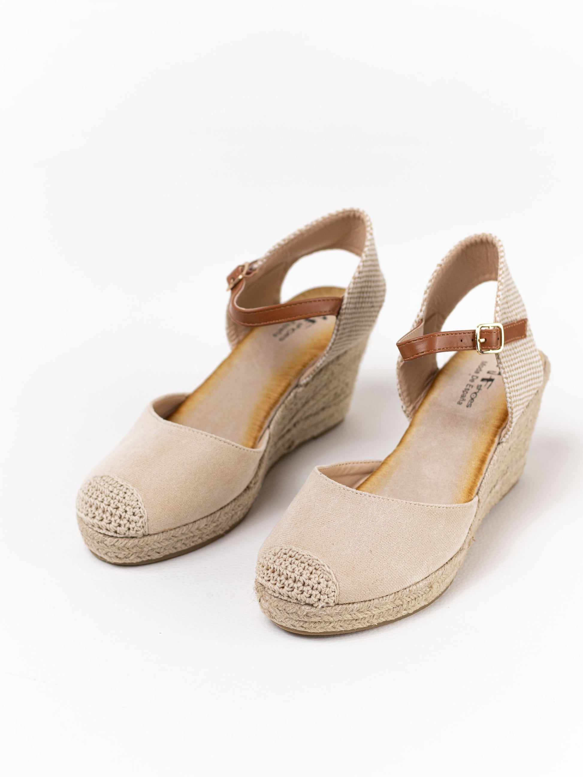 alpargatas mujer cunas con plataforma Beige 38