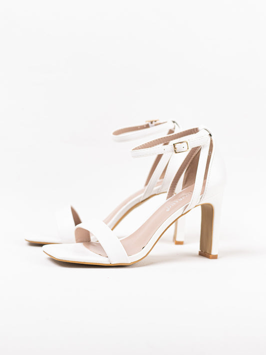 sandalias tacon alto elegante Nude 36