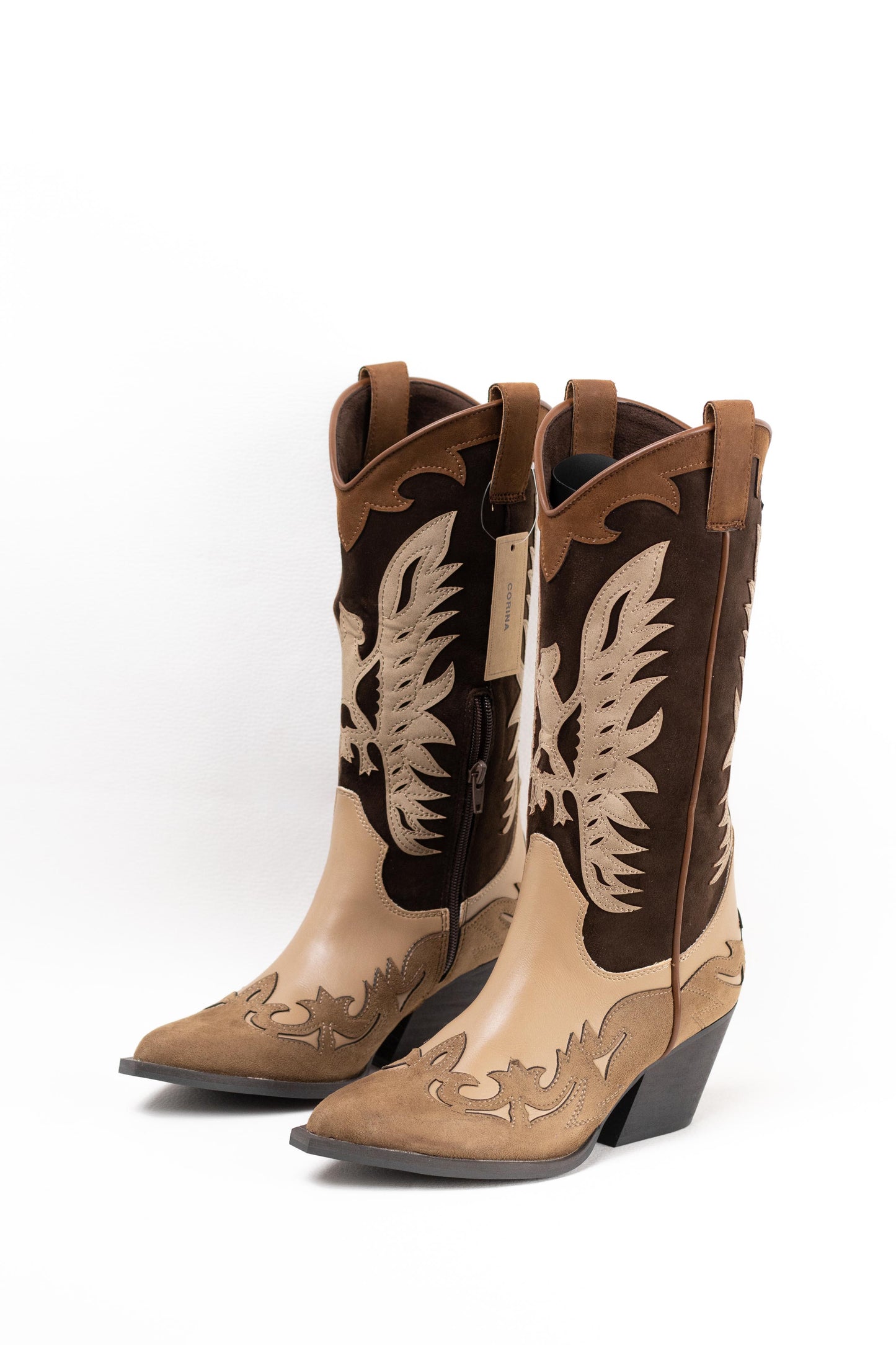 botas cowboy corina Camel 40