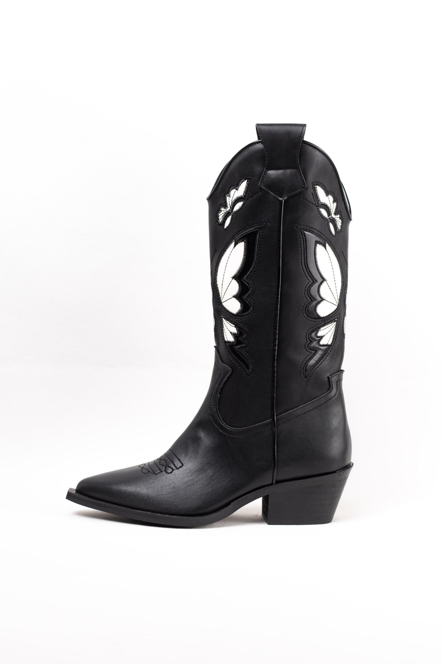 botas cowboy con tacon bajito corina Negro 40