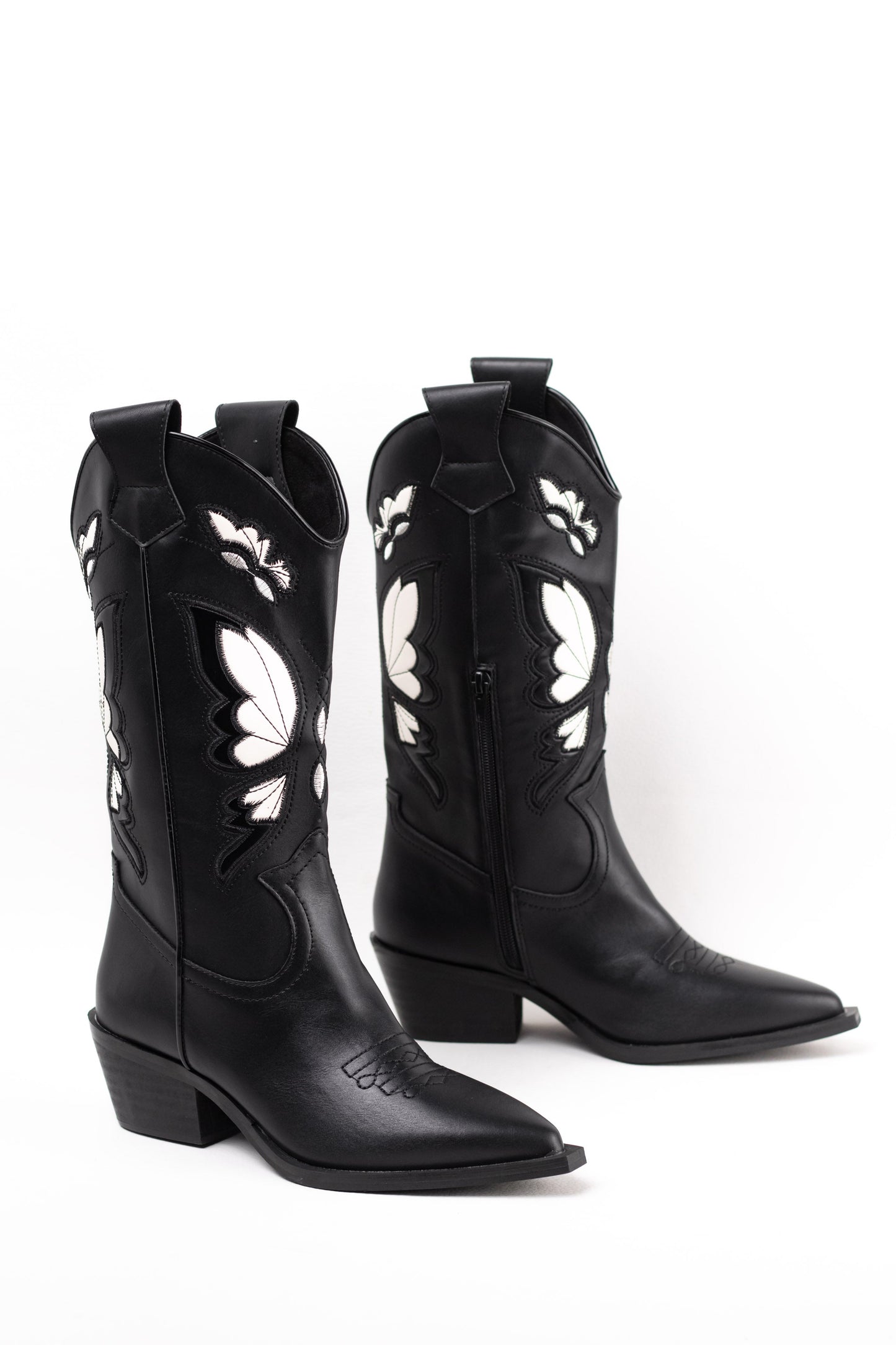 botas cowboy con tacon bajito corina Negro 37