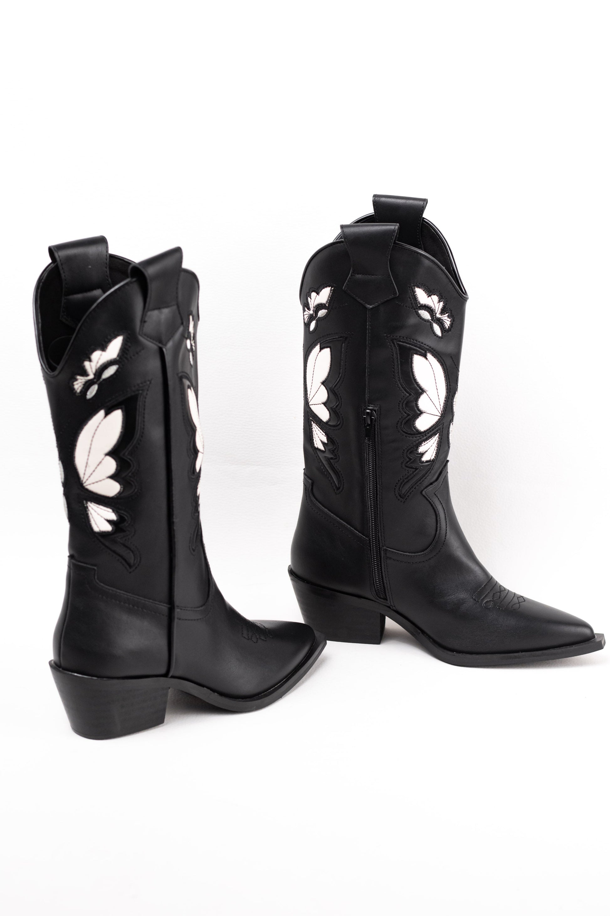 botas cowboy con tacon bajito corina Negro 38