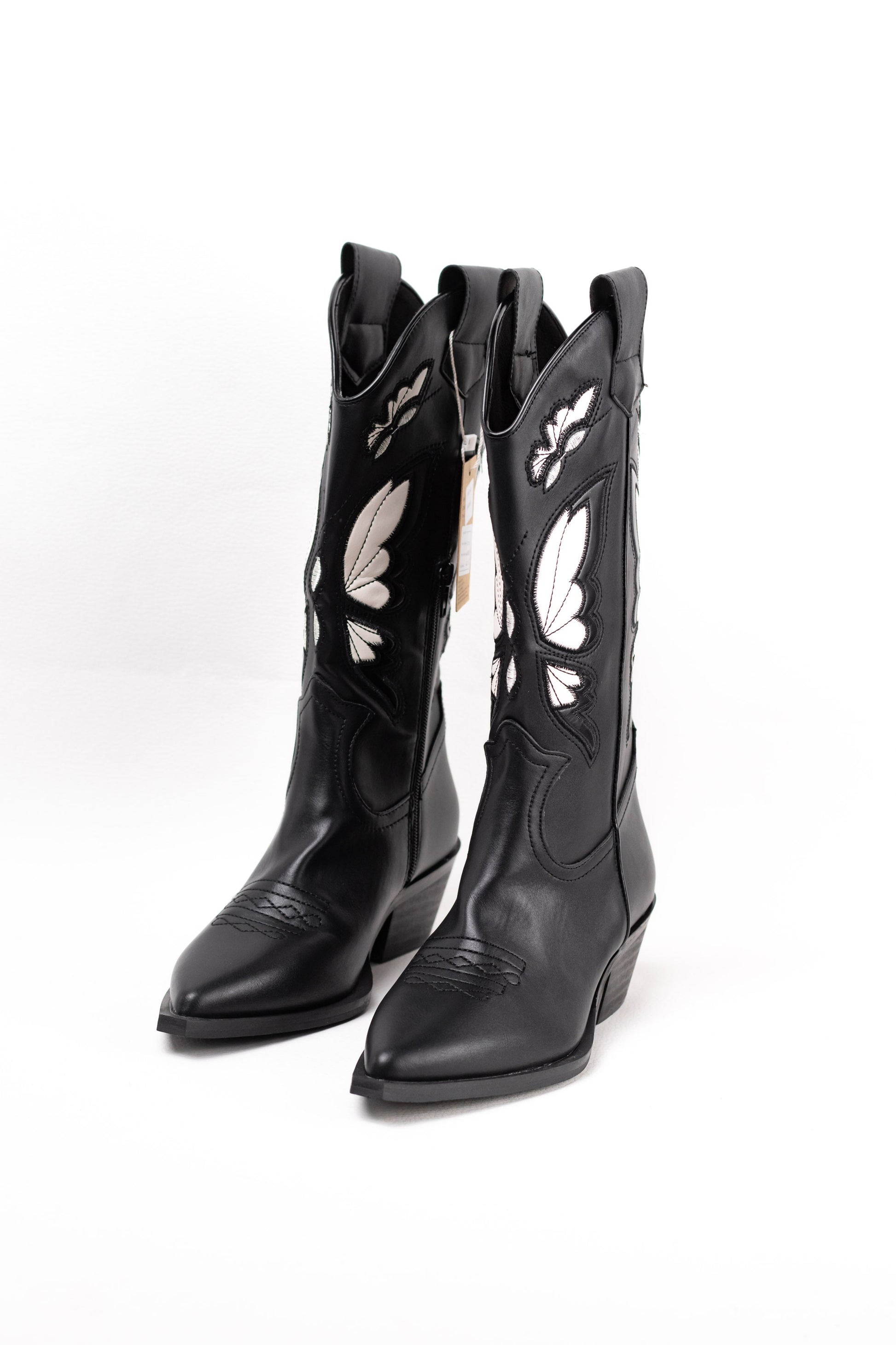 botas cowboy con tacon bajito corina Negro 39