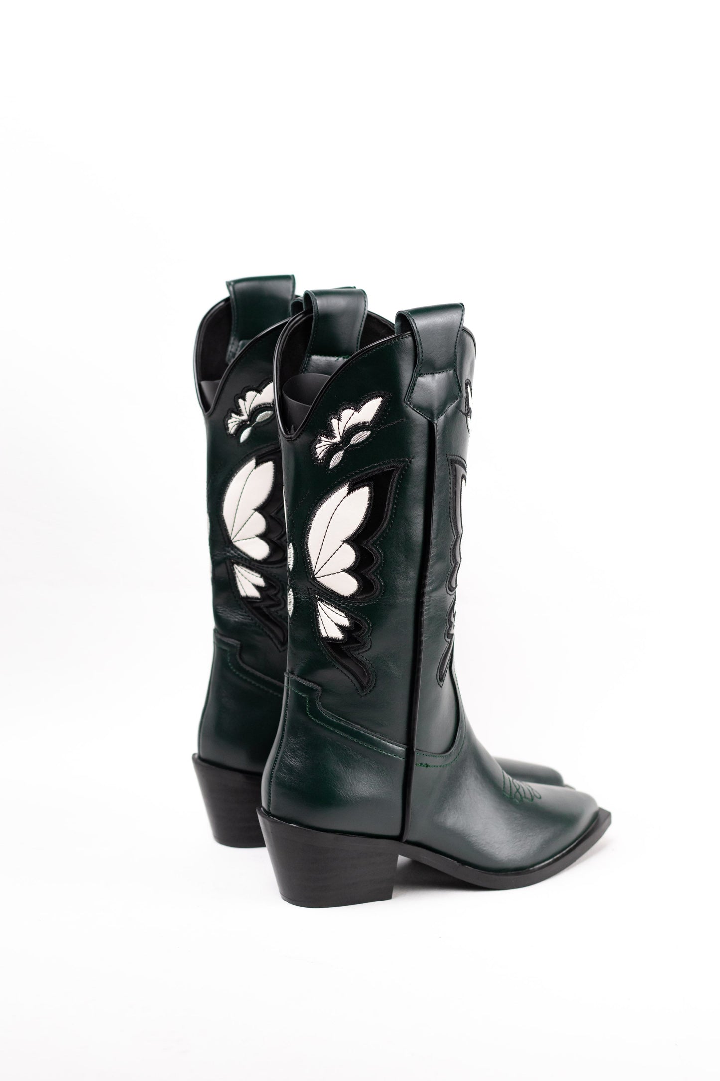 botas cowboy con tacon bajito corina Verde 37