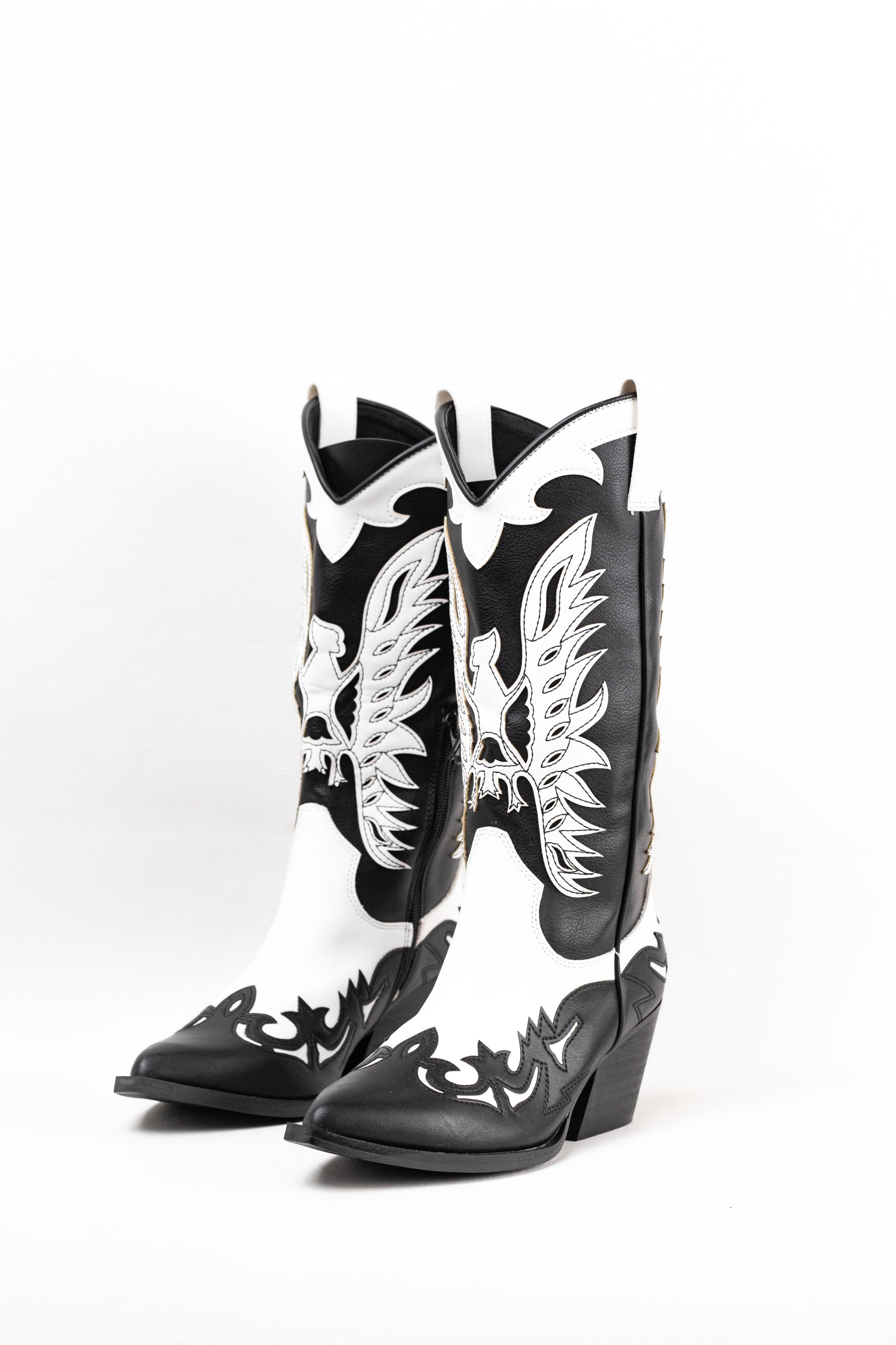 botas cowboy corina Blanco/negro 38