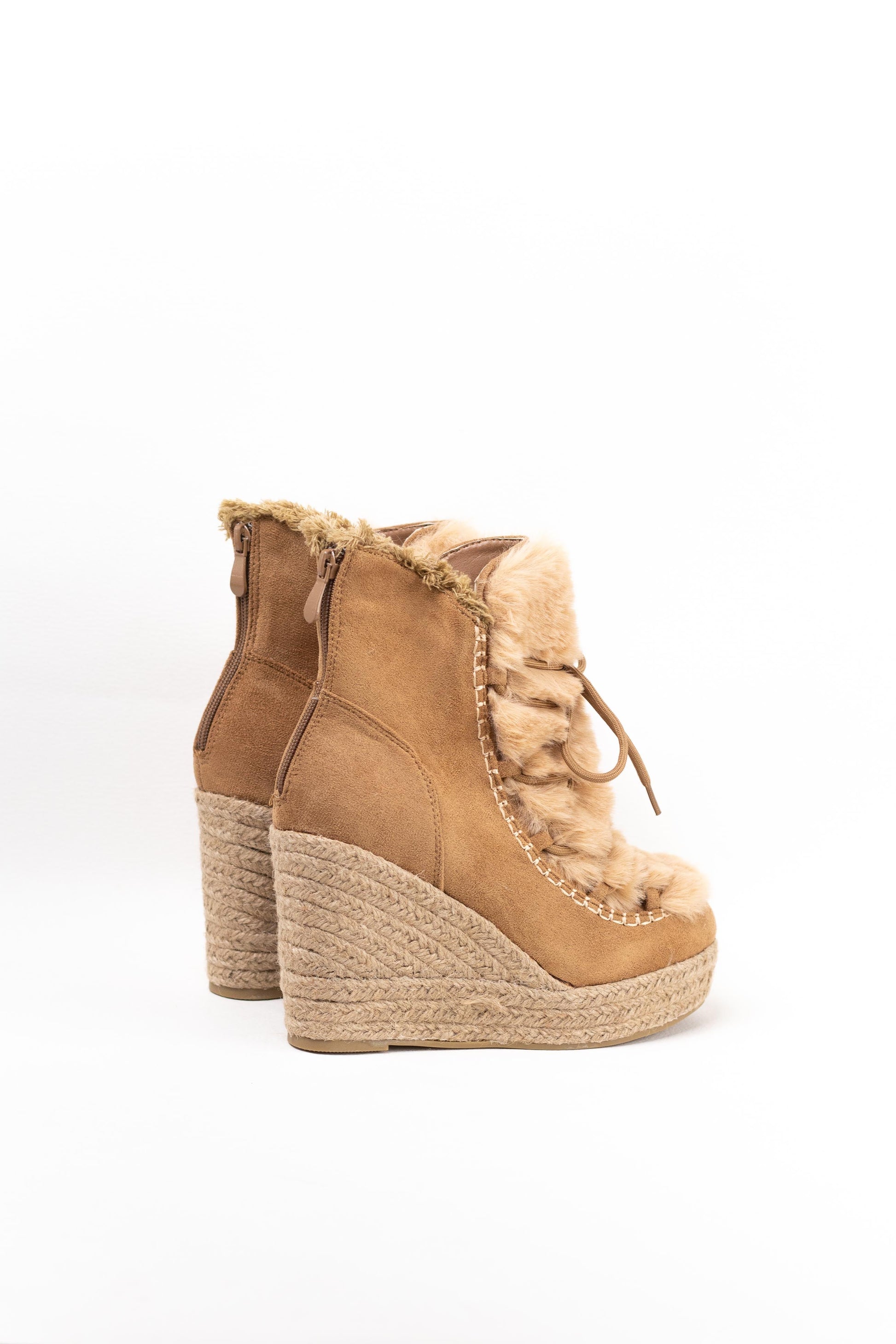 botin cuna espartos con cremallera Camel 37