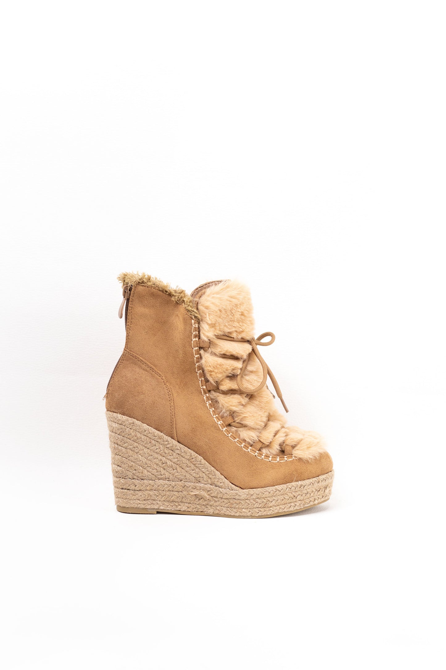 botin cuna espartos con cremallera Camel 41