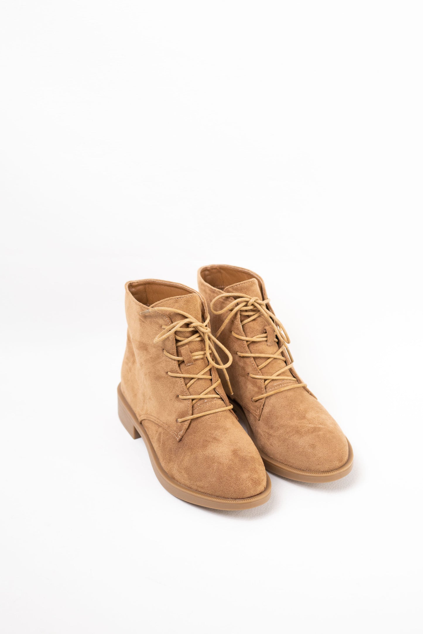 botines planos con cordones Khaki 37