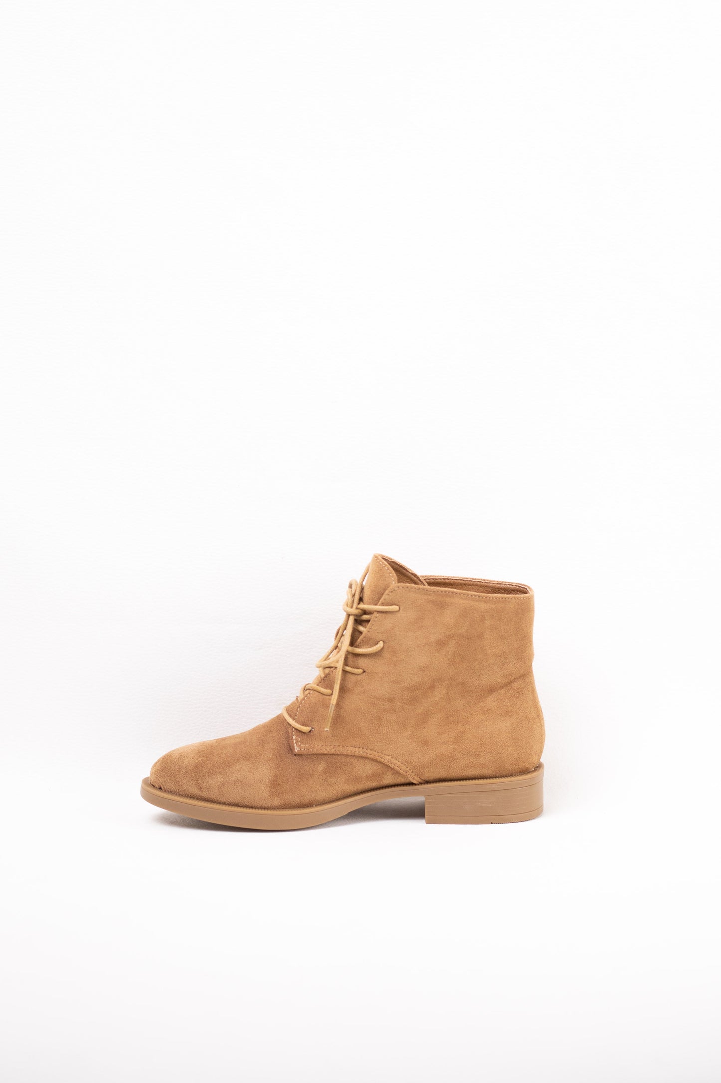 botines planos con cordones Khaki 39