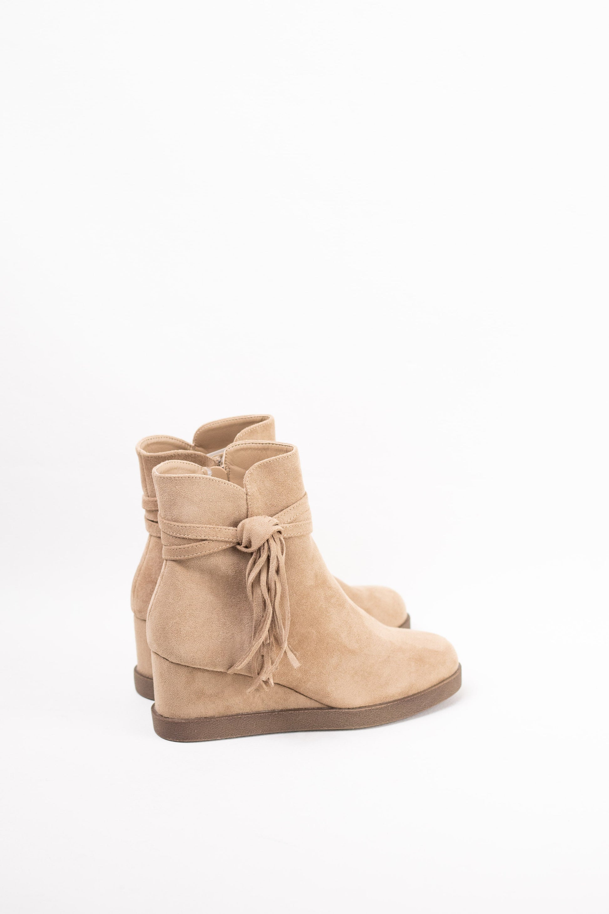 botines cunas con flecos Beige 41