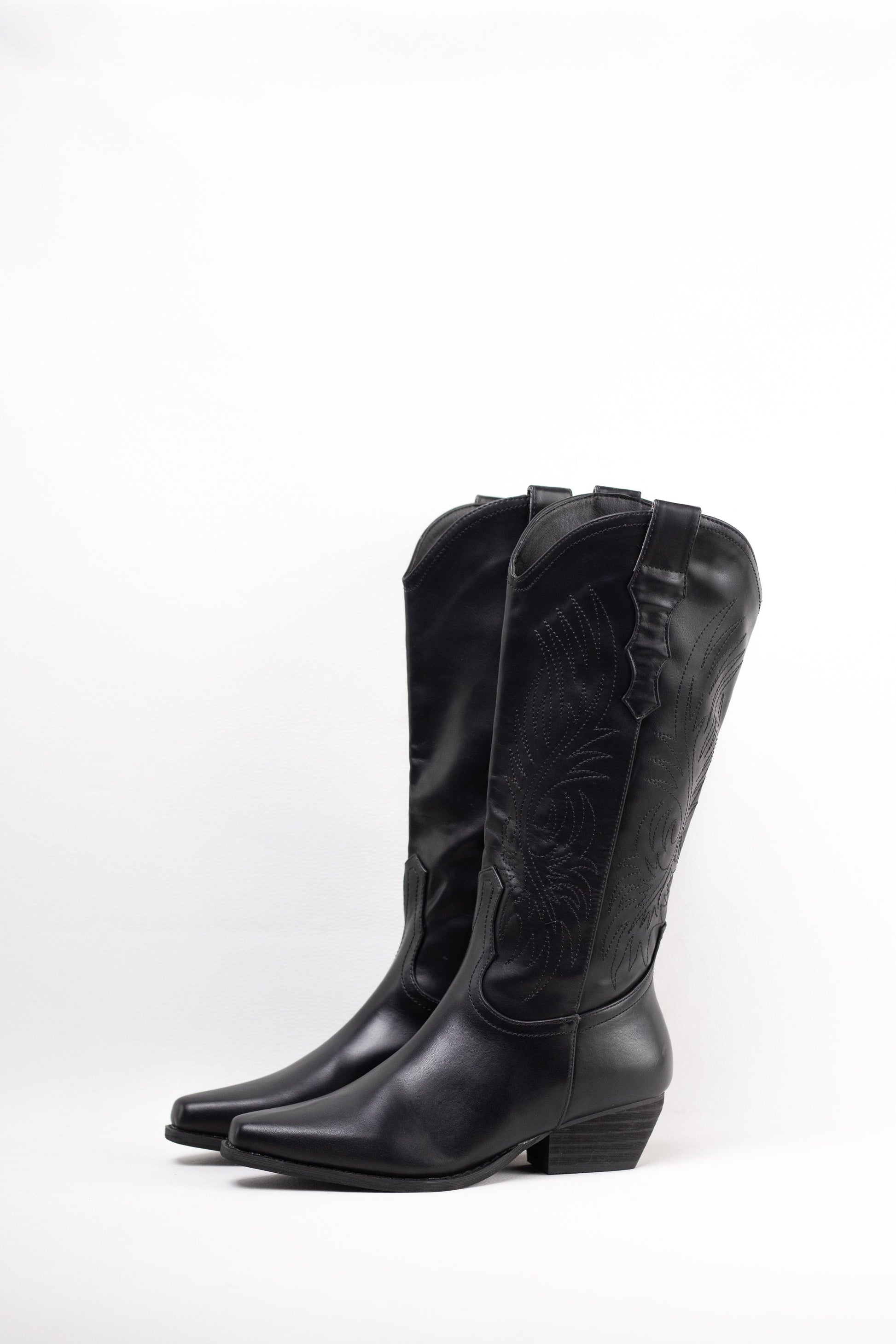 botas cowboy camperas con cremallera Negro 39