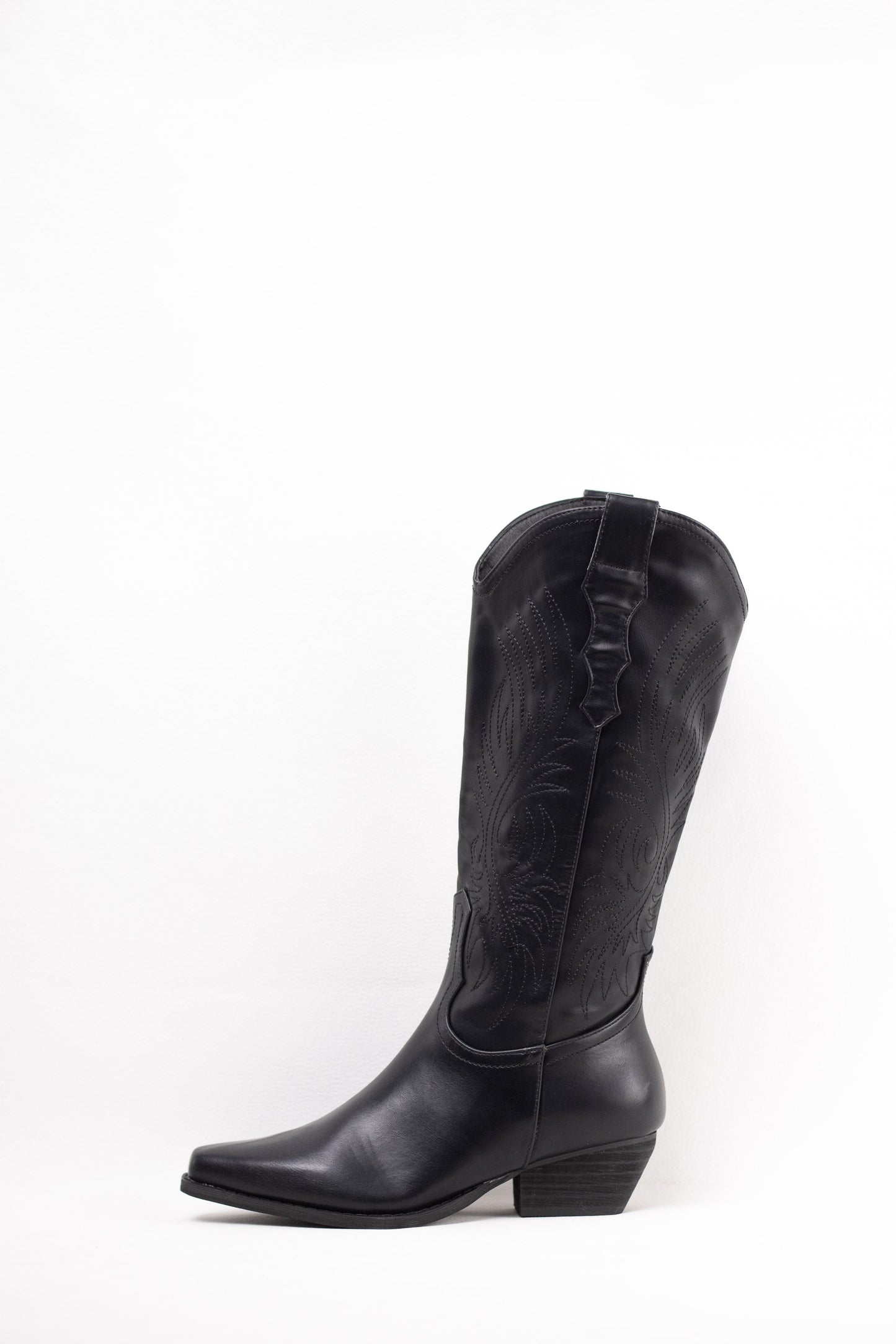 botas cowboy camperas con cremallera Negro 41