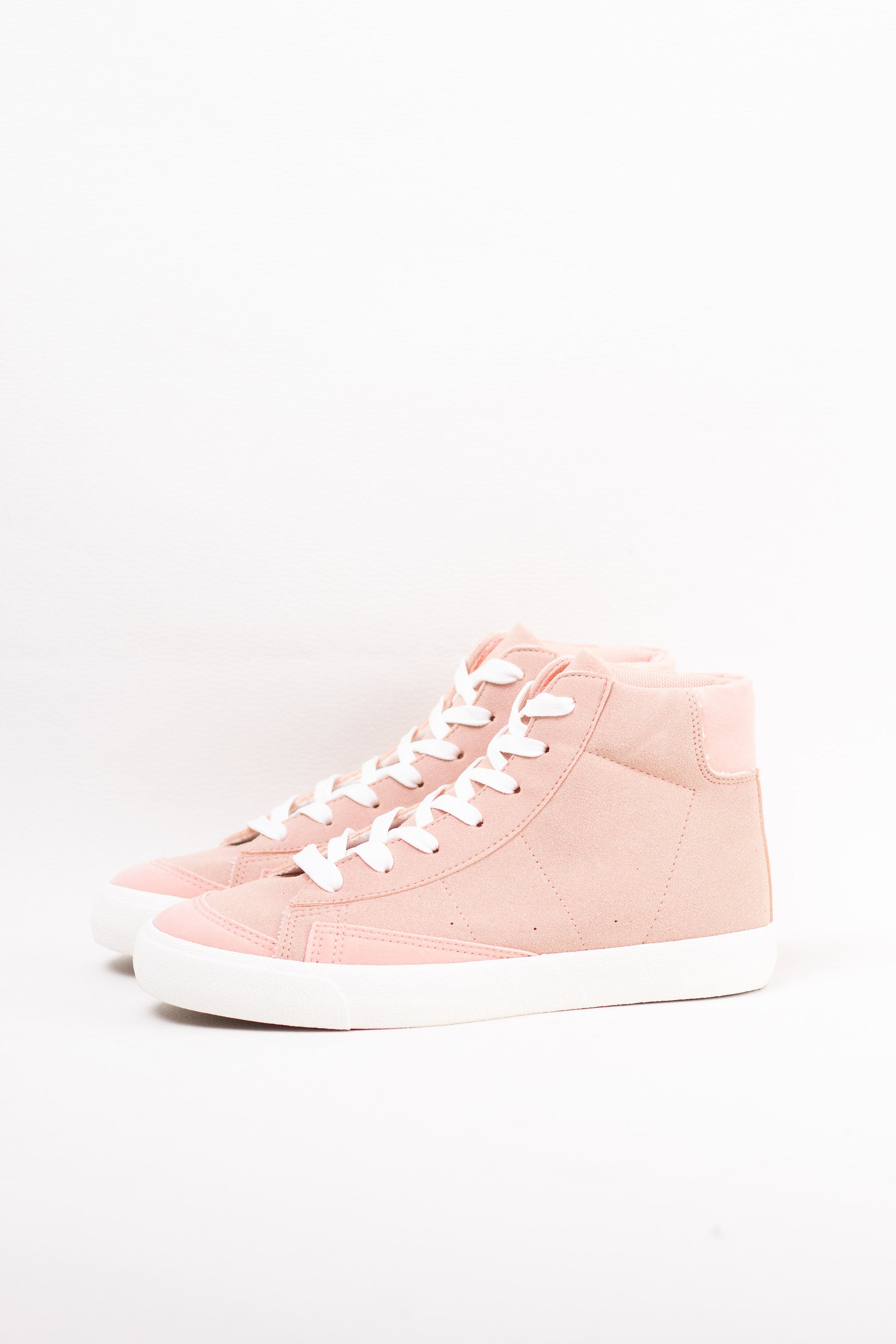 zapatillas en bota con cordones Rosa 36