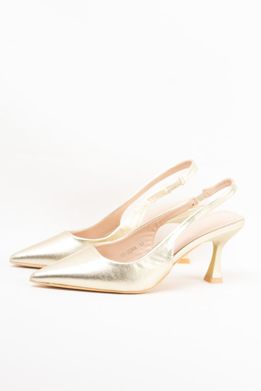zapatos tacon a Dorado 36