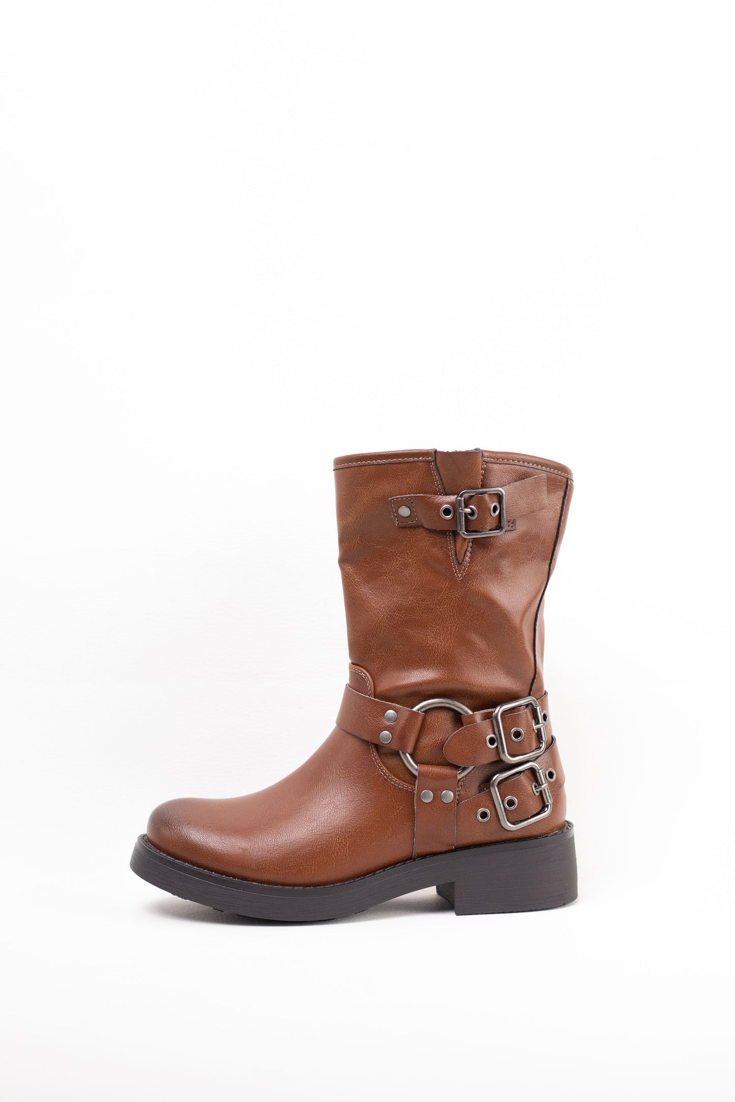 botas moteras de estilo vintage Camel 40