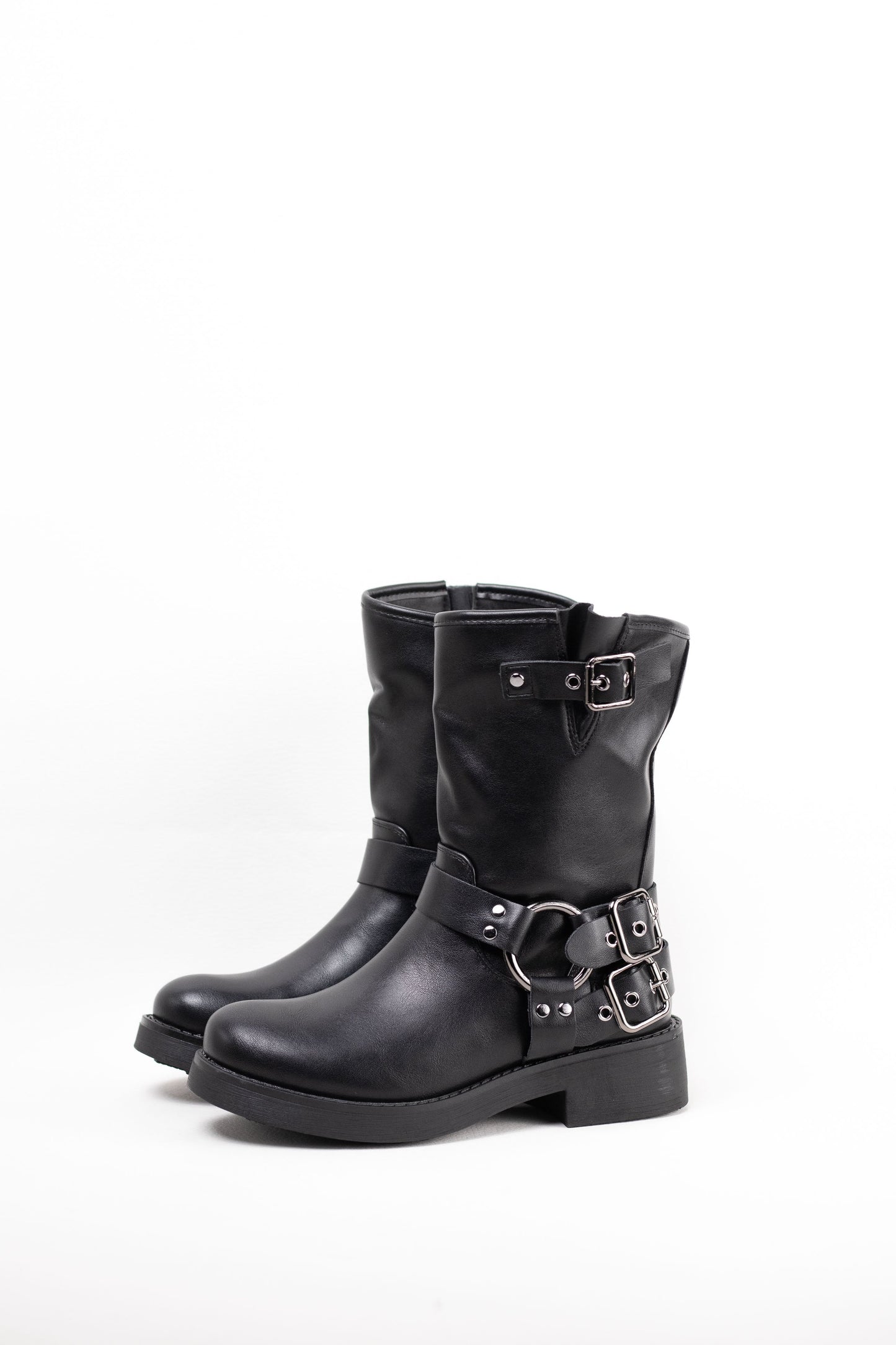 botas moteras de estilo vintage Negro 36