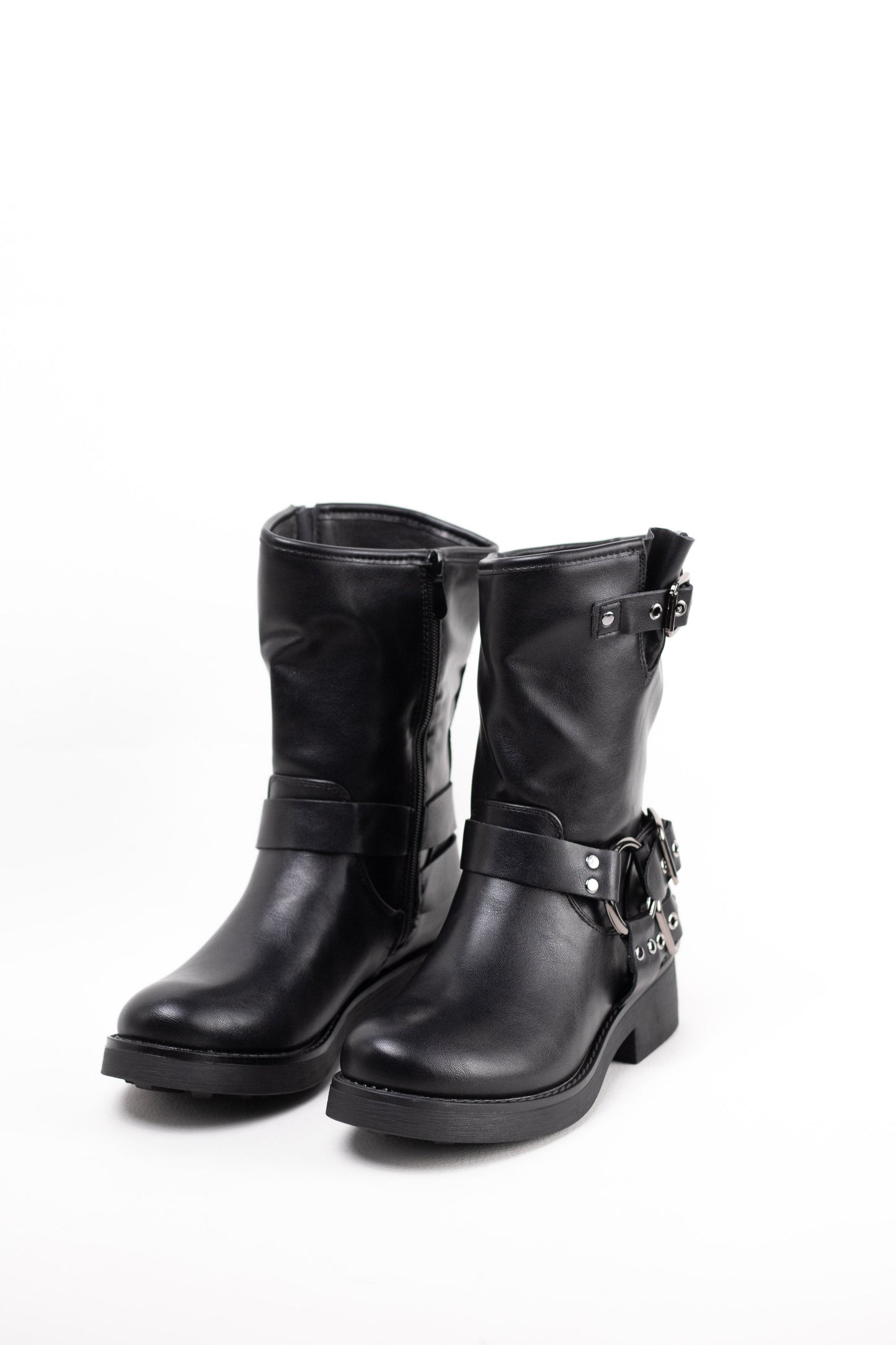 botas moteras de estilo vintage Negro 38