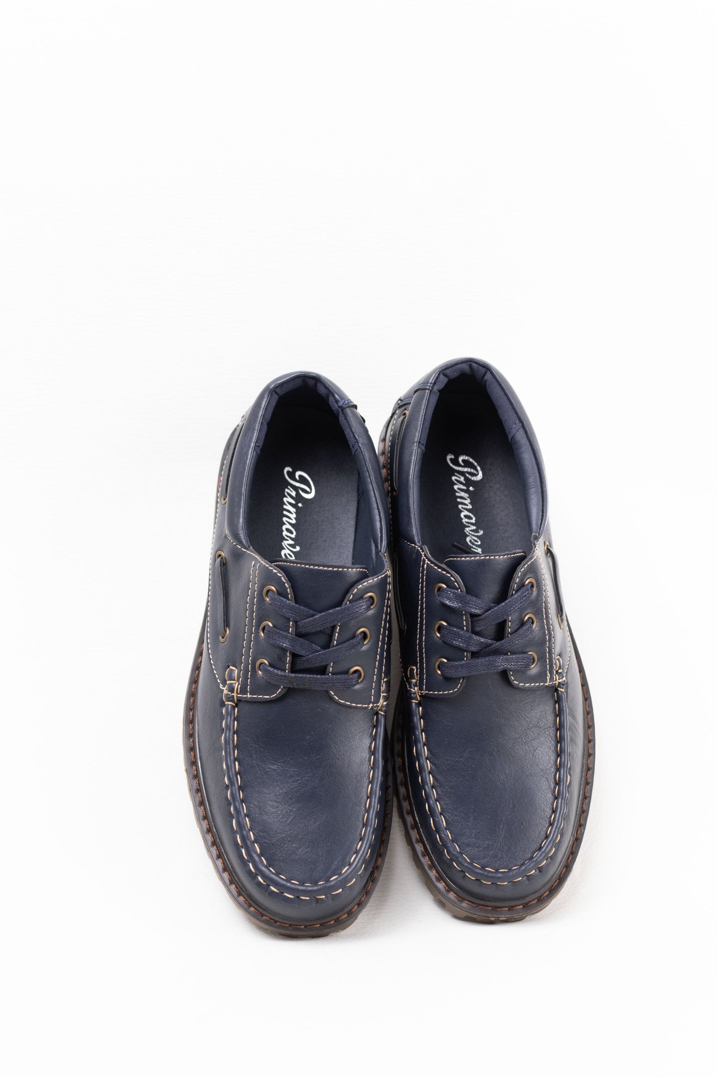 nauticos hombre con cordones piel sintetica Azul marino 40