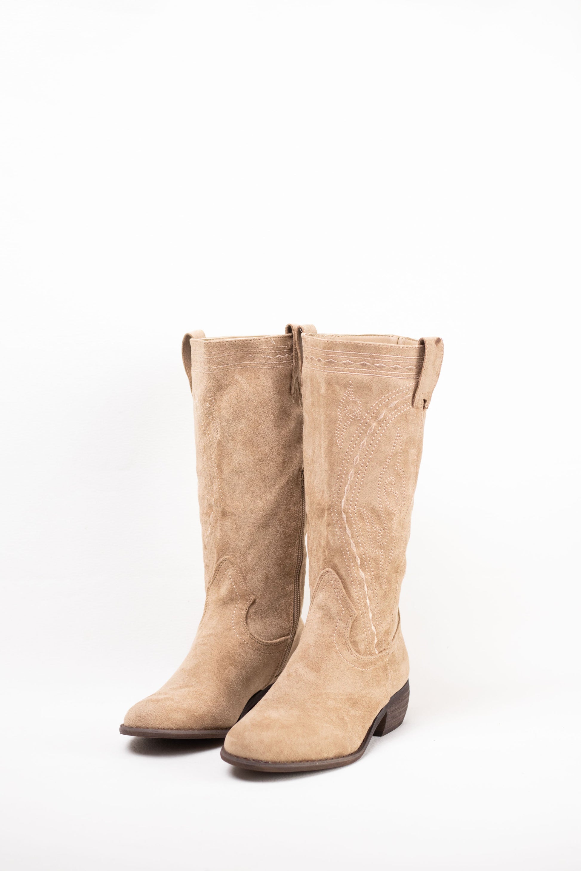 botas cowboy mujer con tacon bajo 1 Apricot 38