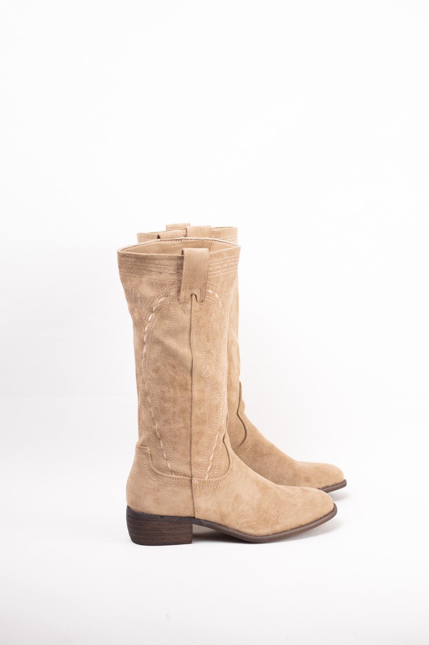 botas cowboy mujer con tacon bajo 1 Apricot 40