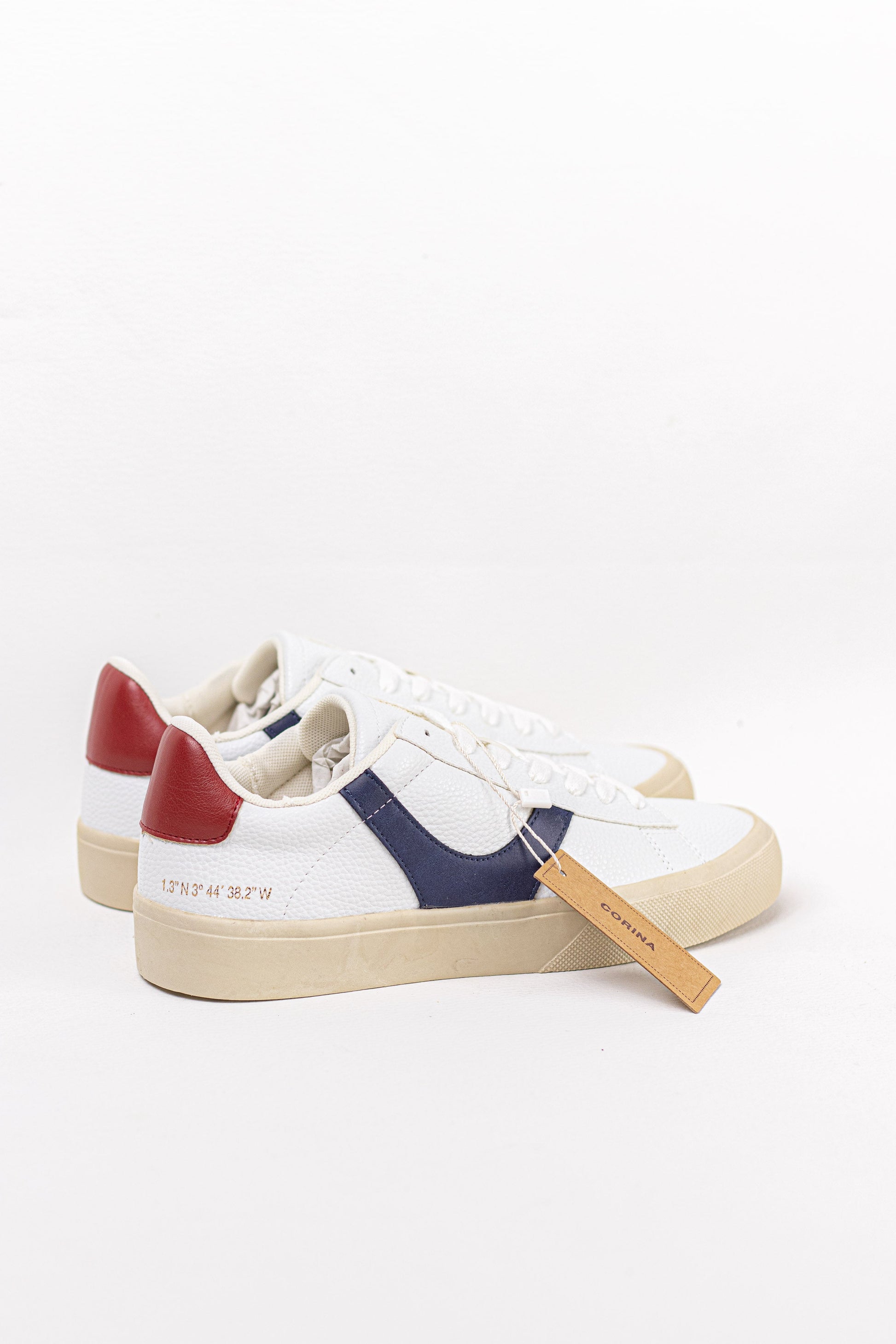 zapatillas plataforma mujer con codones corina Azul-rojo 39