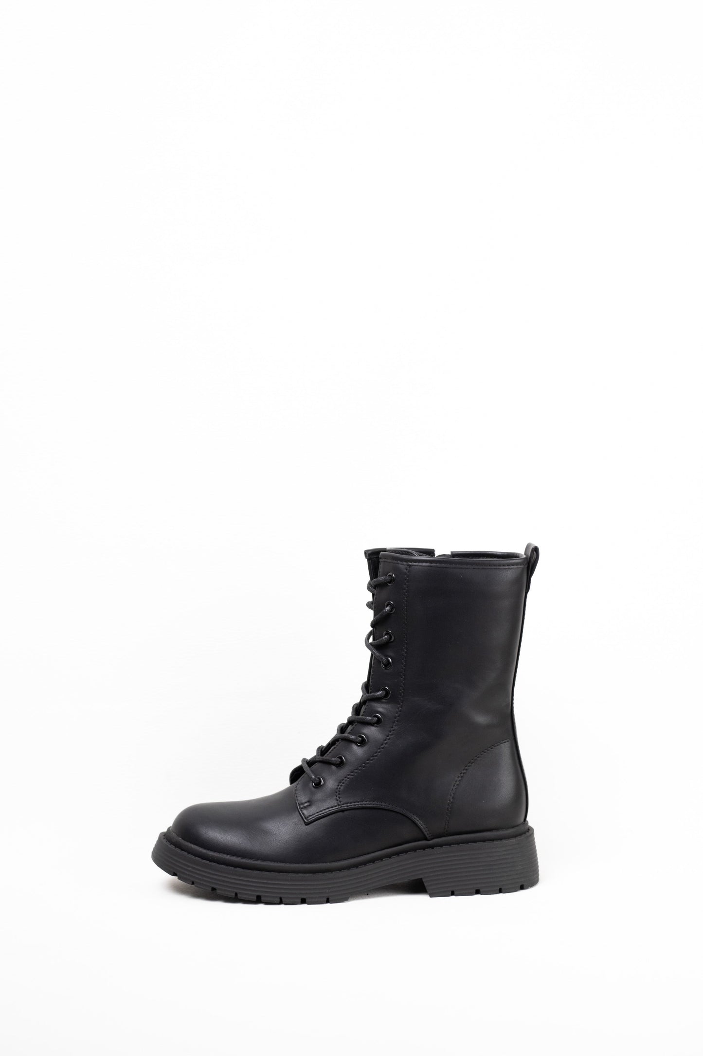 botas militares plataforma mujer con cordones Negro 41