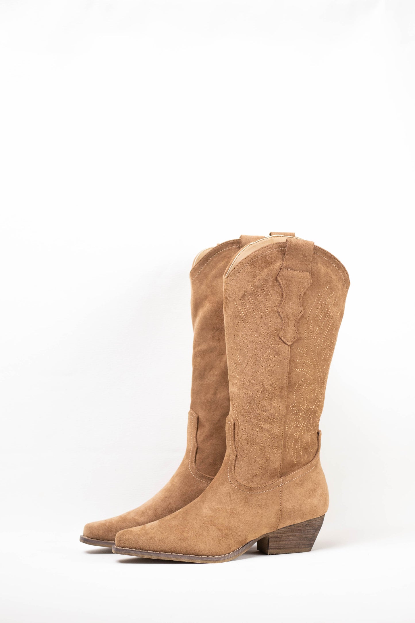 botas cowboy camperas con cremallera Camel 37