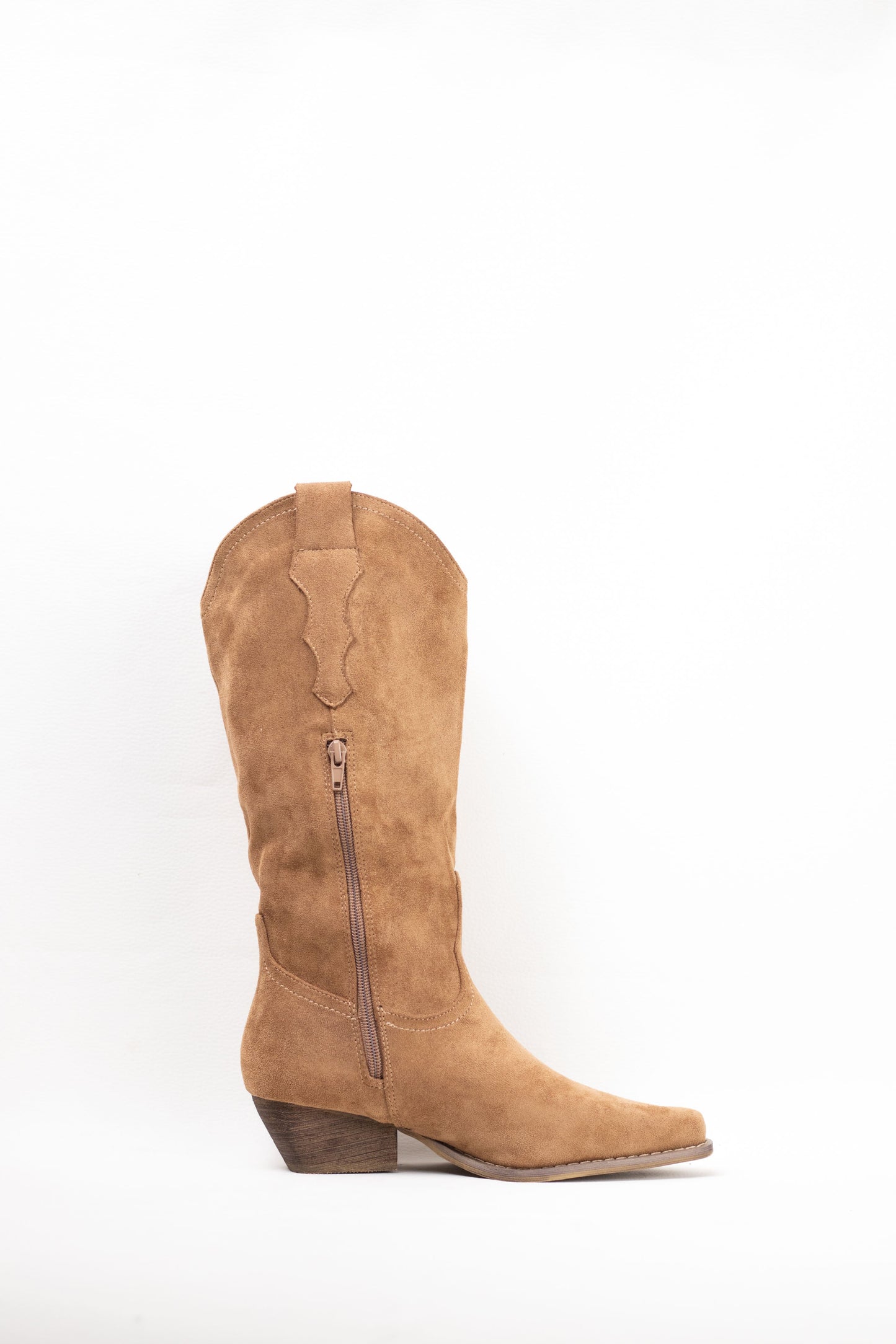 botas cowboy camperas con cremallera Apricot 36