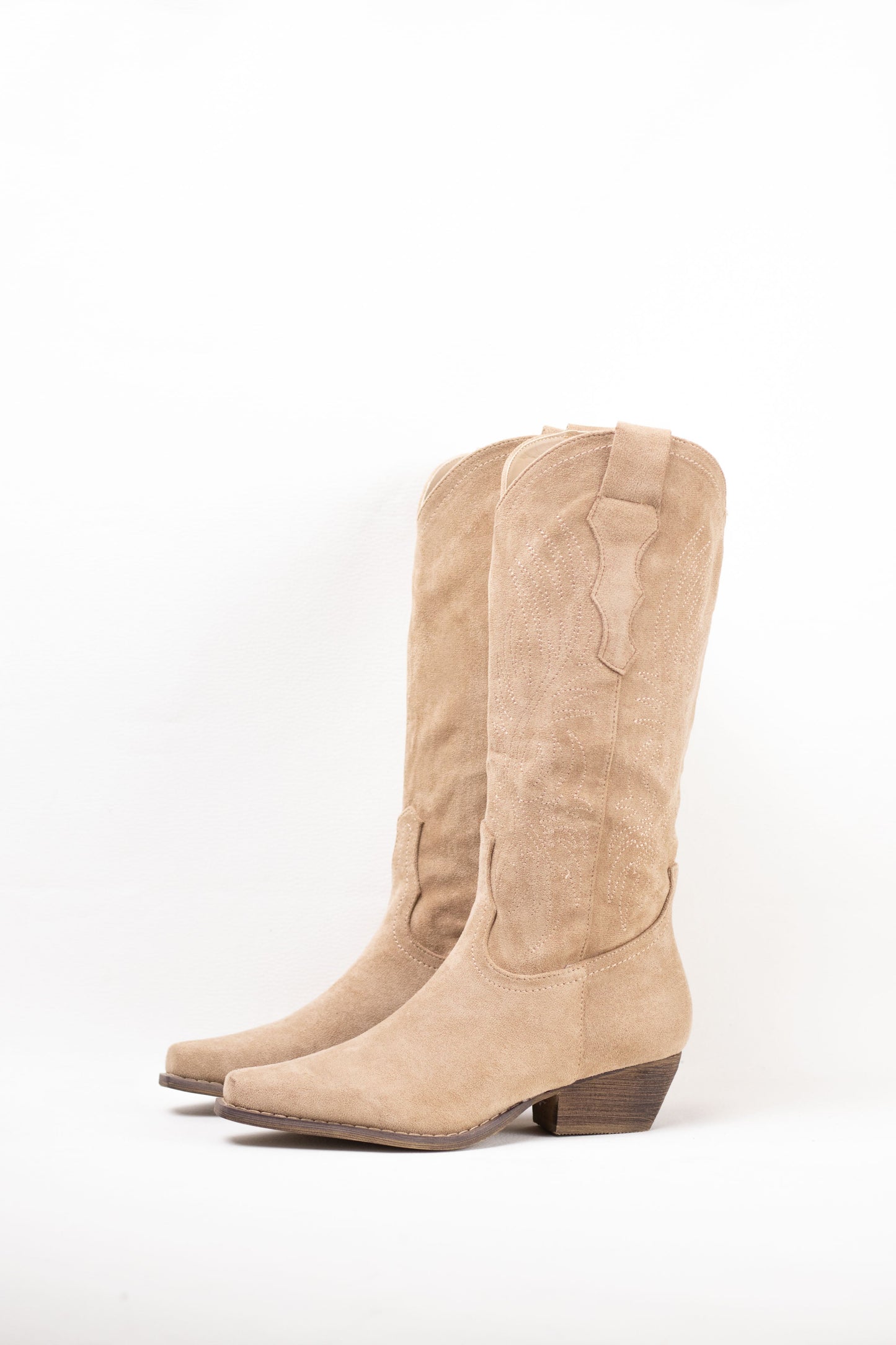 botas cowboy camperas con cremallera Apricot 38