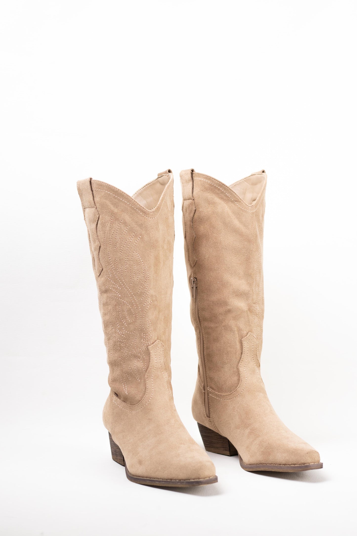 botas cowboy camperas con cremallera Apricot 40