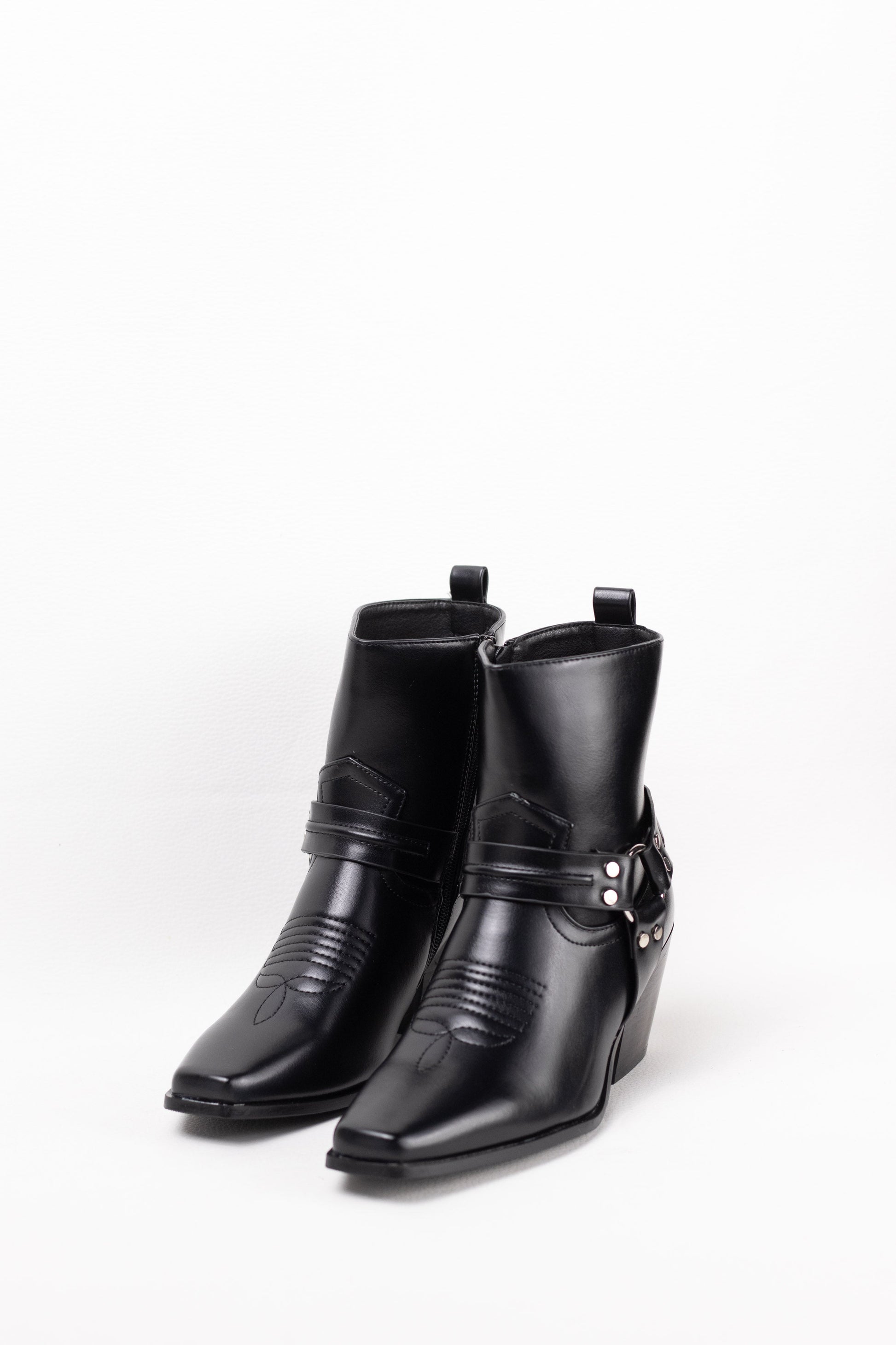 botines cowboy mujer estilo texano Negro 39