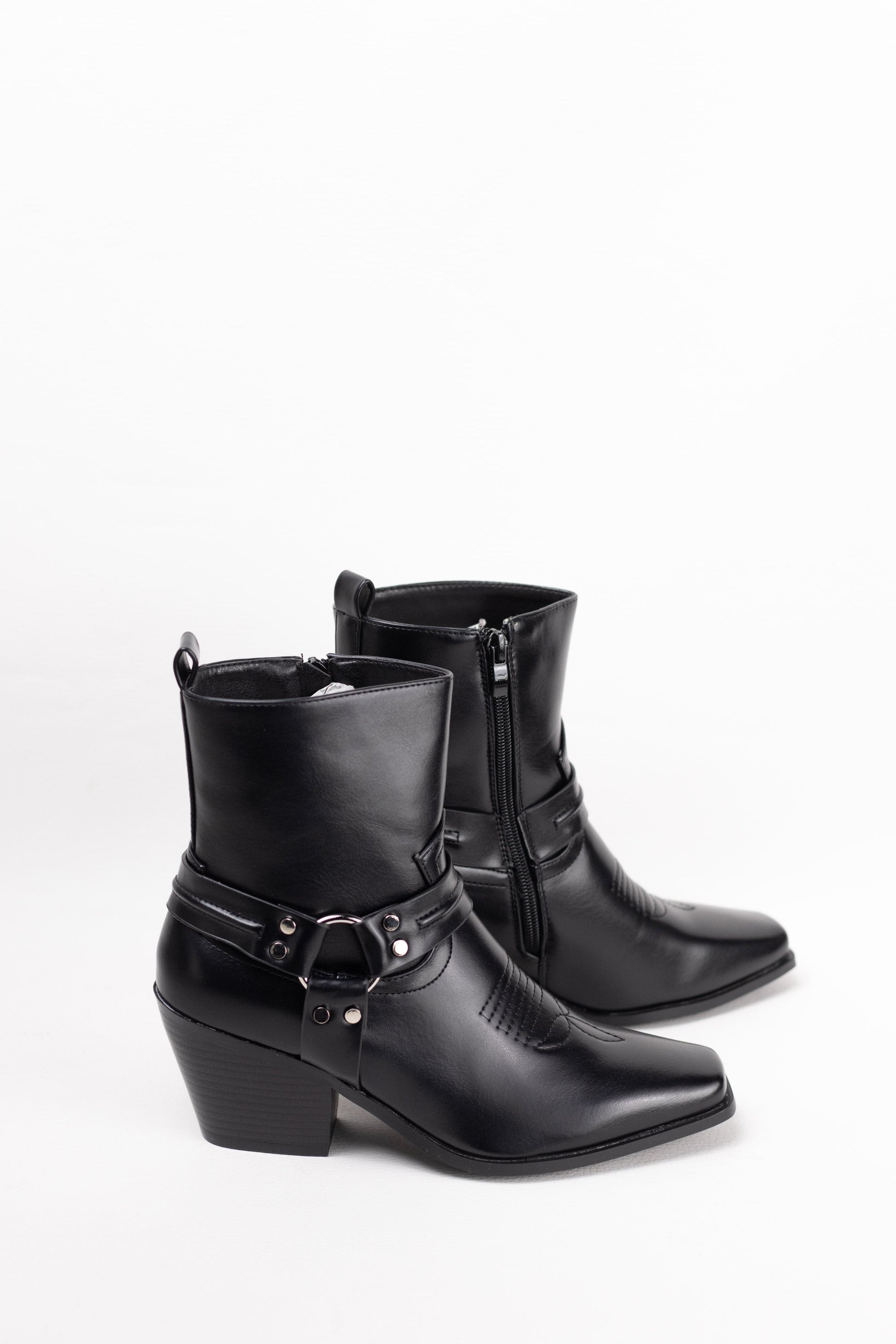 botines cowboy mujer estilo texano Negro 38