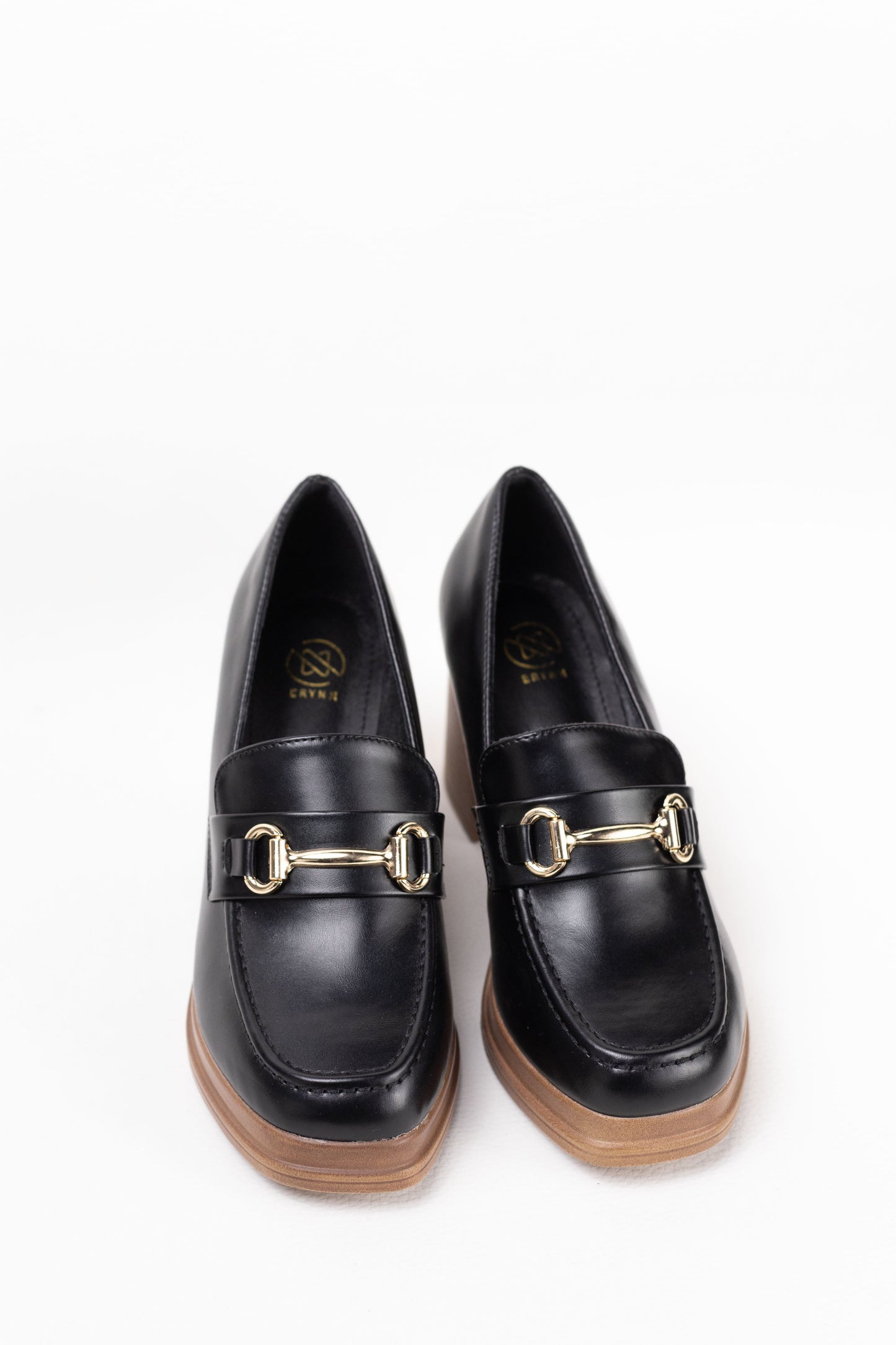 mocasin mujer con tacon alto y plataforma Negro 41