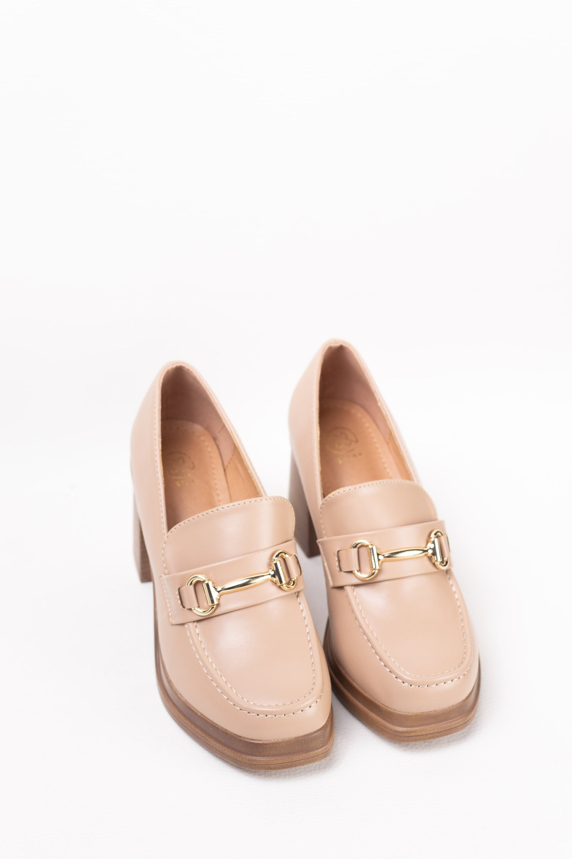 mocasin mujer con tacon alto y plataforma Khaki 39