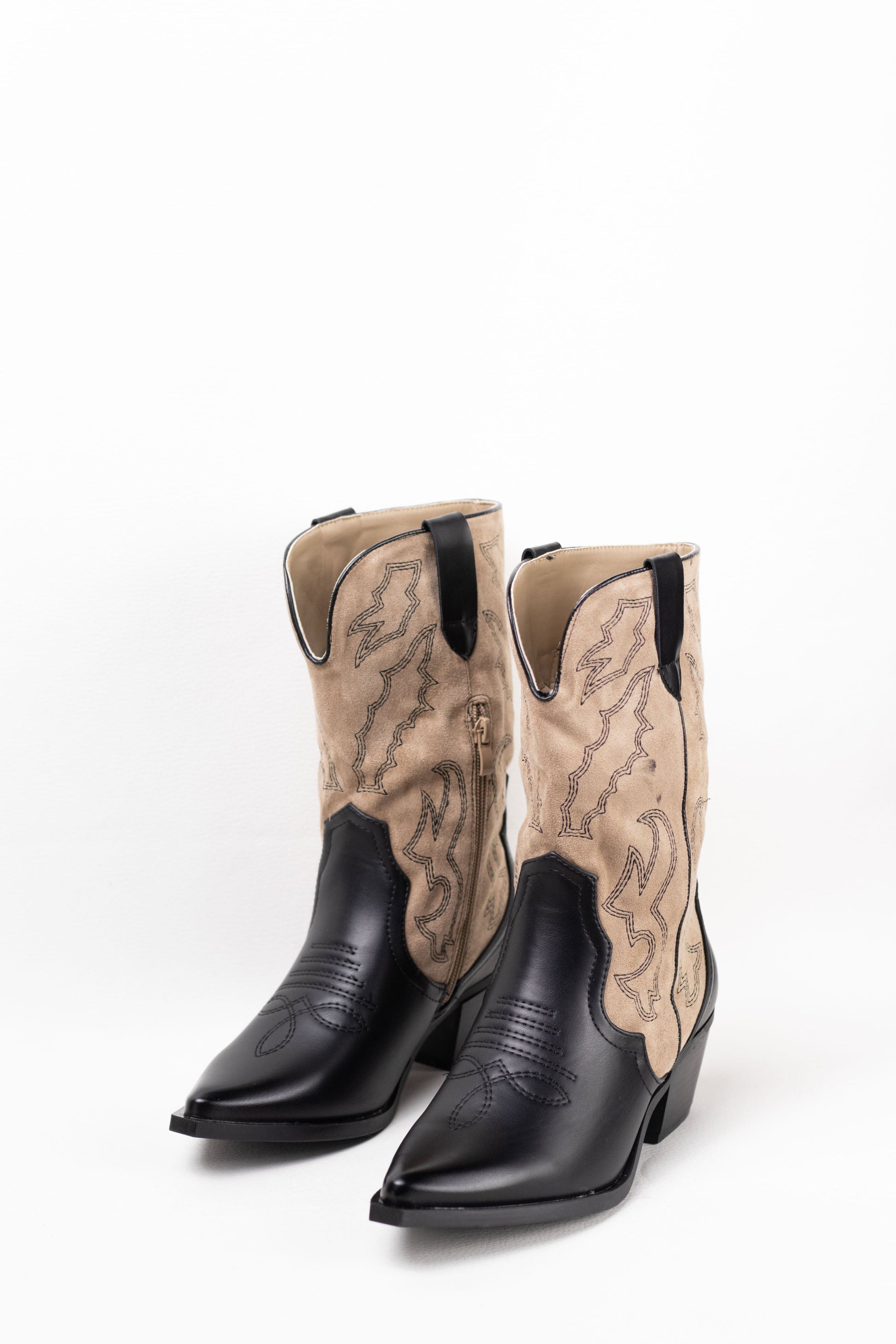 botas cowboy mujer bicolor Khaki 37