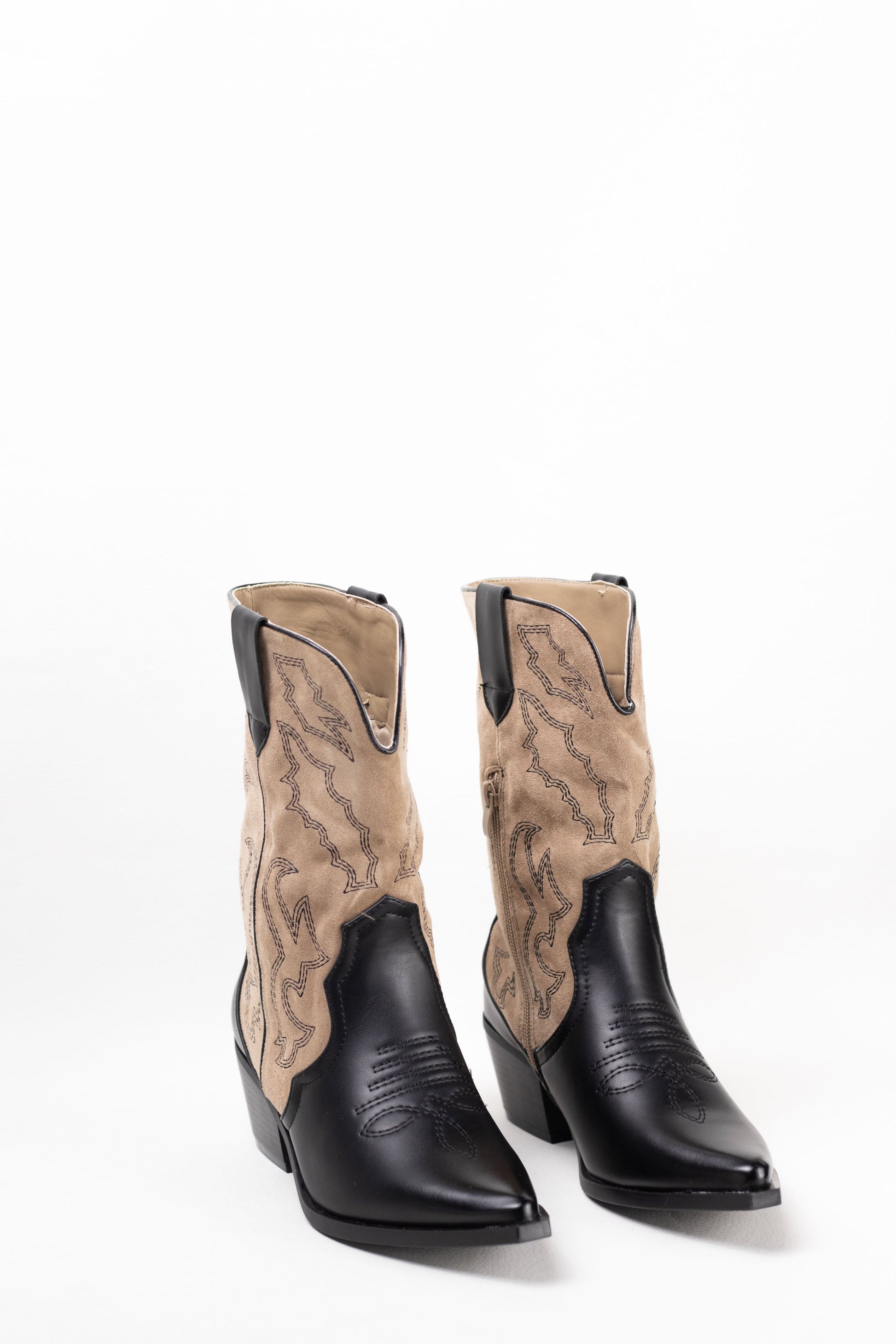 botas cowboy mujer bicolor Khaki 38