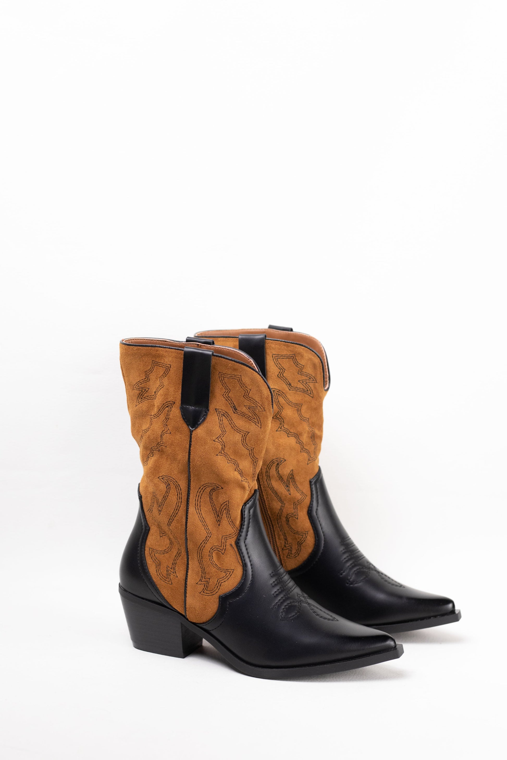 botas cowboy mujer bicolor Camel 38