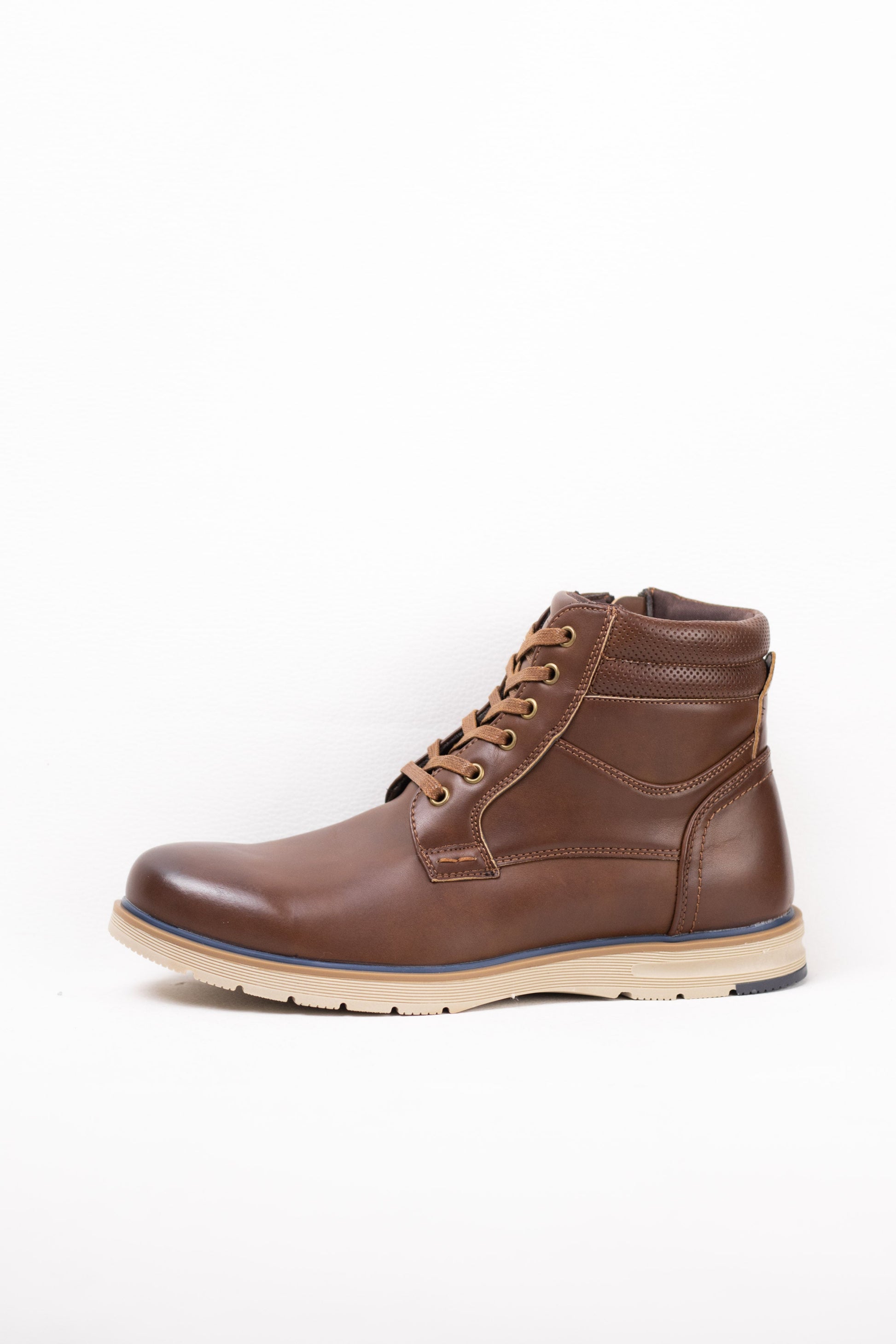 botines hombre suela plana con cordones